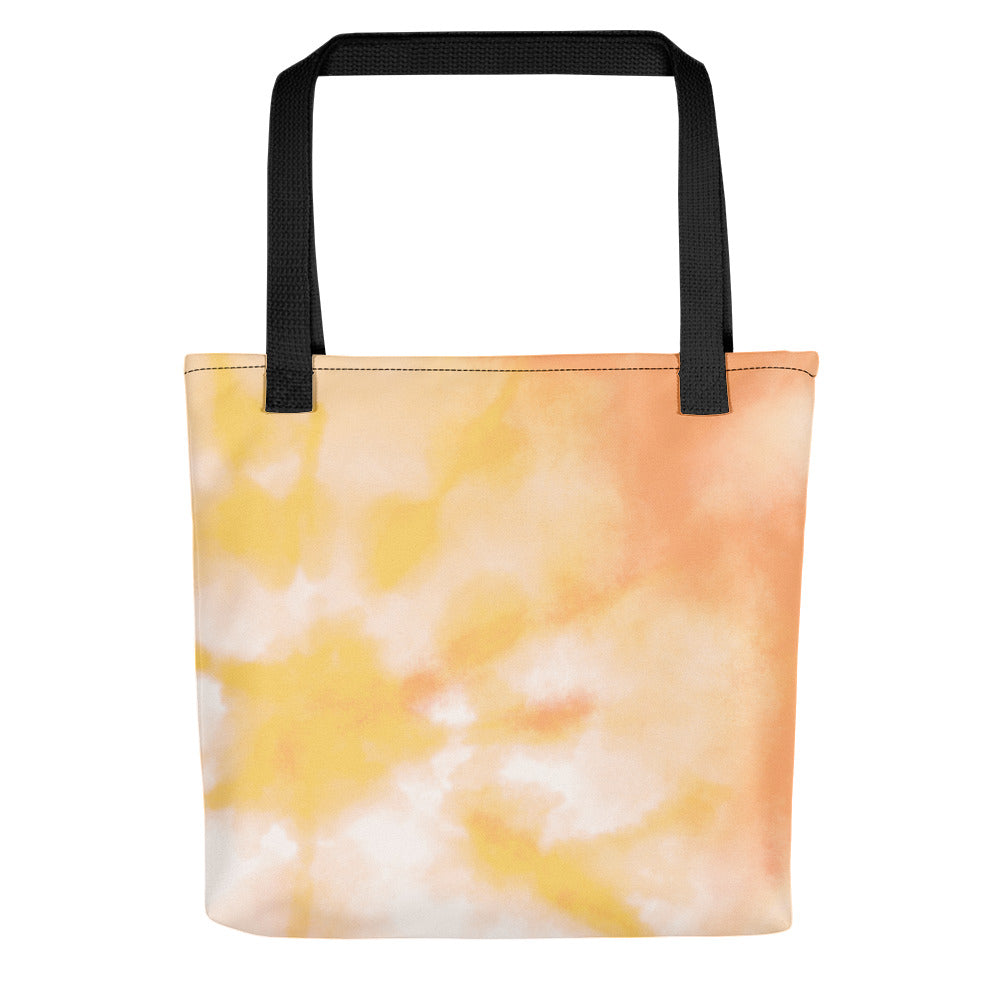 Orange Tie Dye Tote Bag