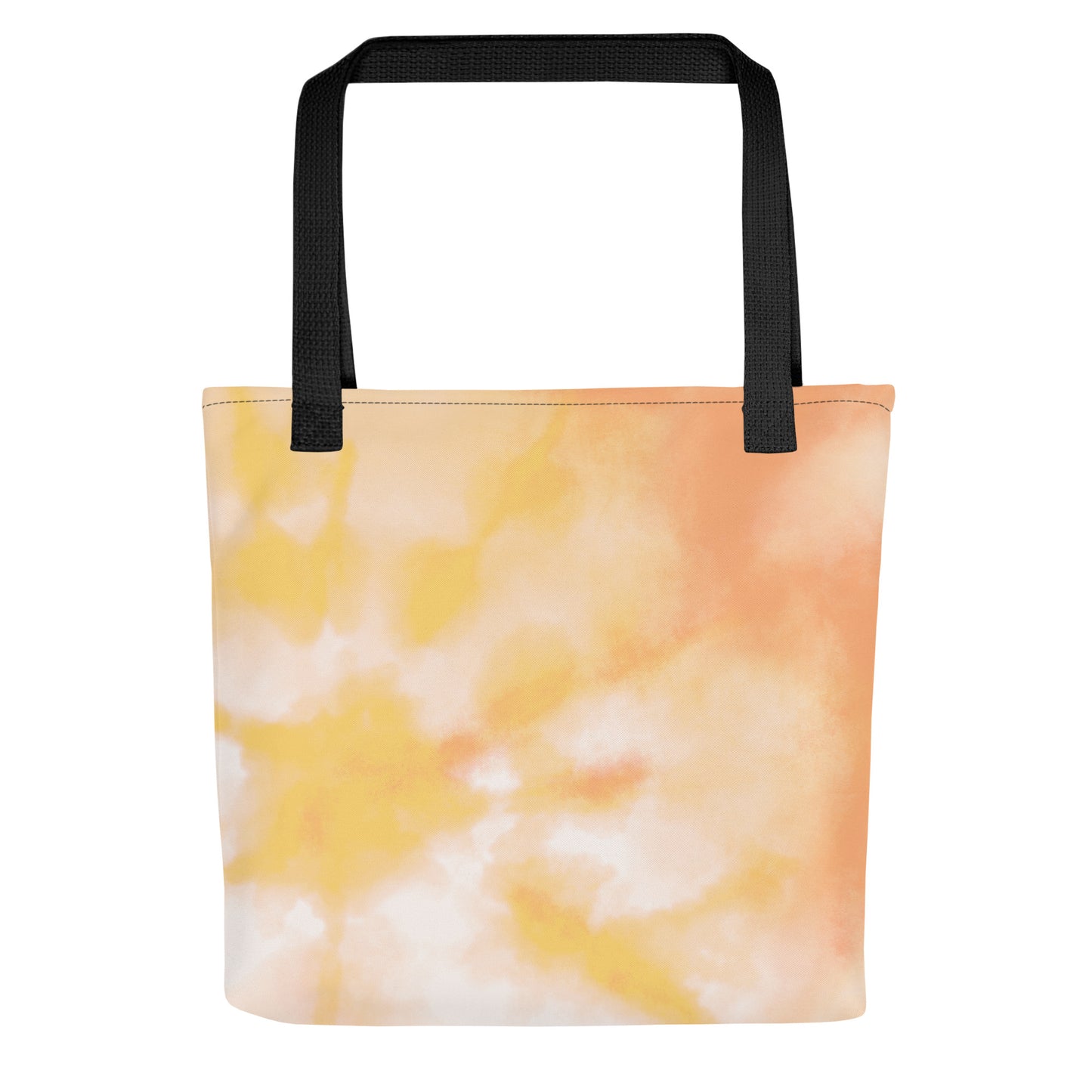 Orange Tie Dye Tote Bag