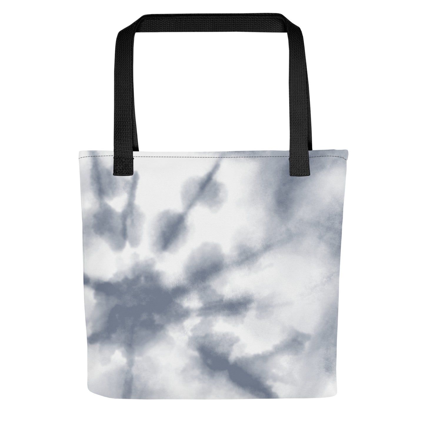 Gray Tie Dye Tote Bag