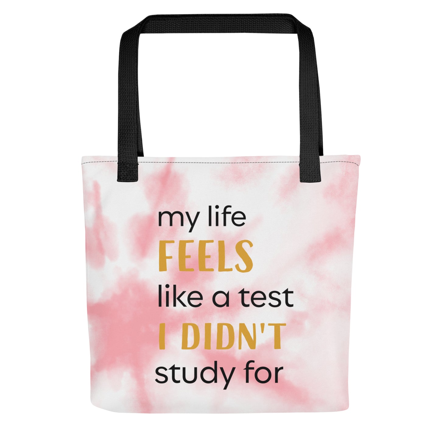 Pink Tie Dye Tote Bag