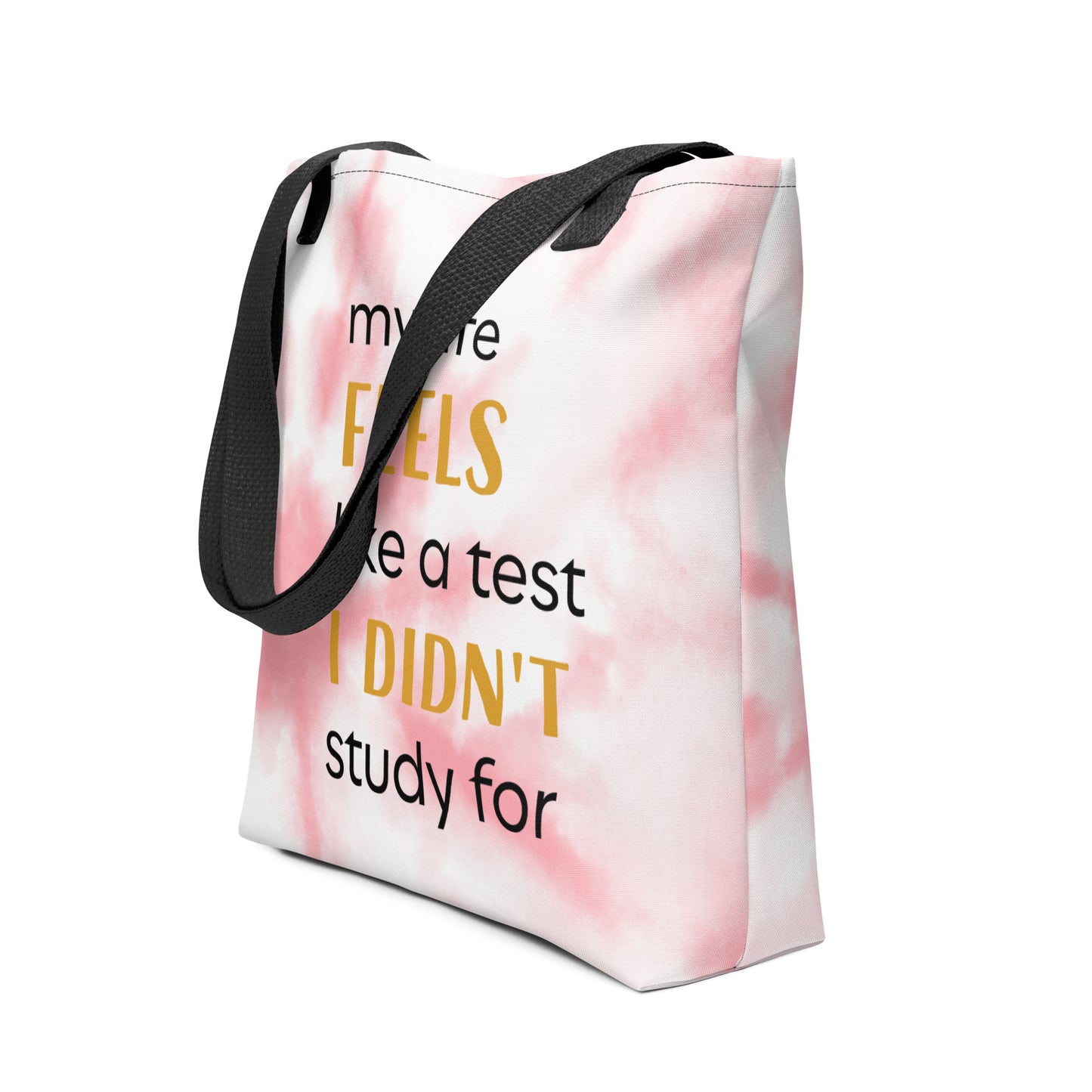 Pink Tie Dye Tote Bag