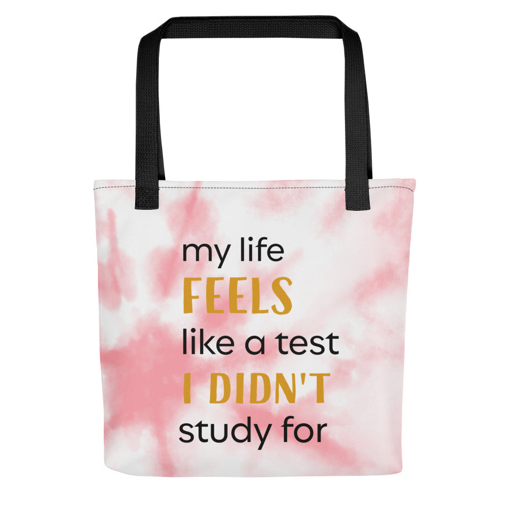 Pink Tie Dye Tote Bag