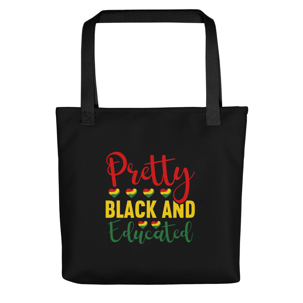 Black And Educated Tote Bag