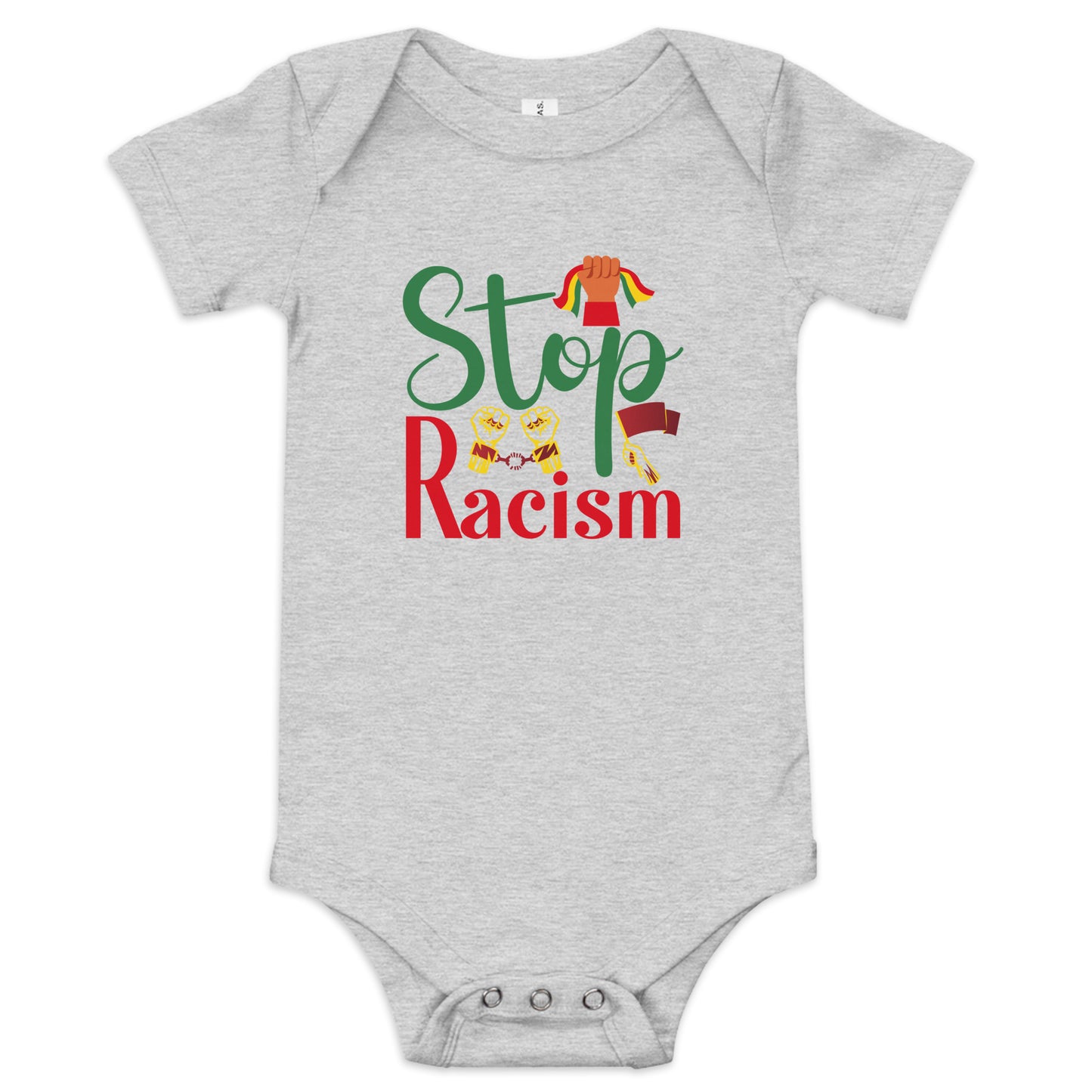 Stop Racism Baby Short Sleeve One Piece