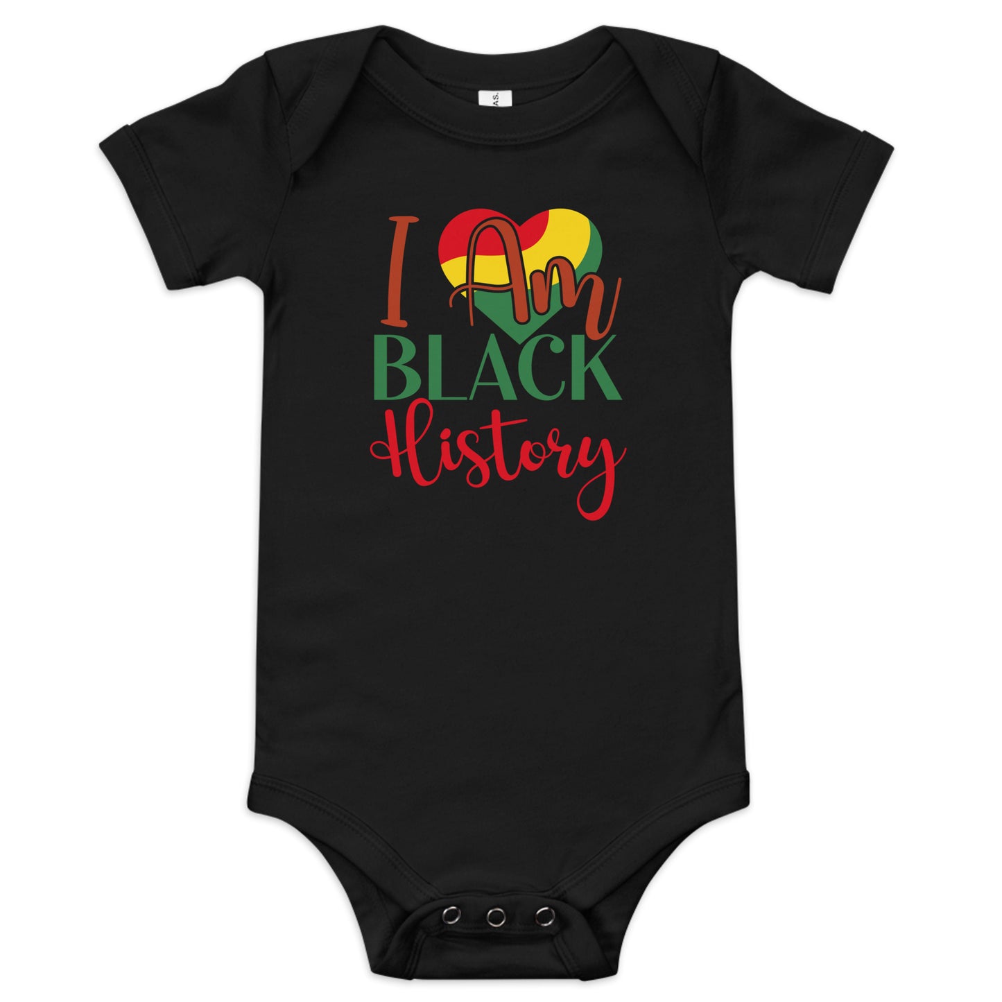 I Am Black Baby Short Sleeve One Piece