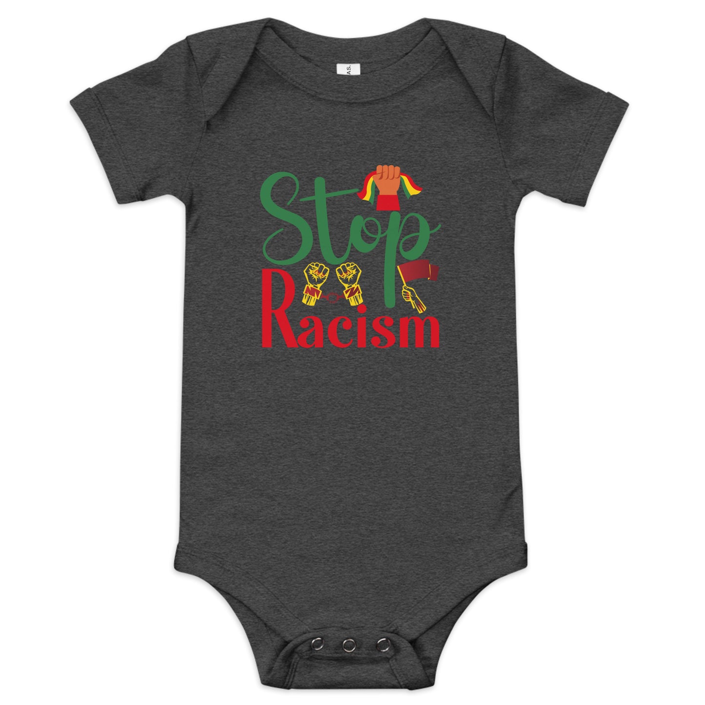 Stop Racism Baby Short Sleeve One Piece