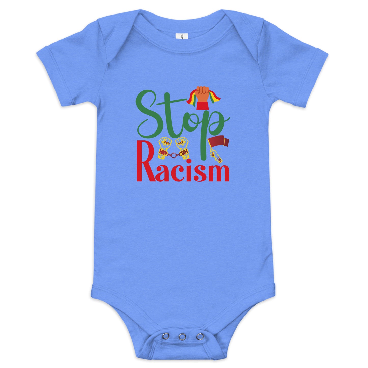 Stop Racism Baby Short Sleeve One Piece