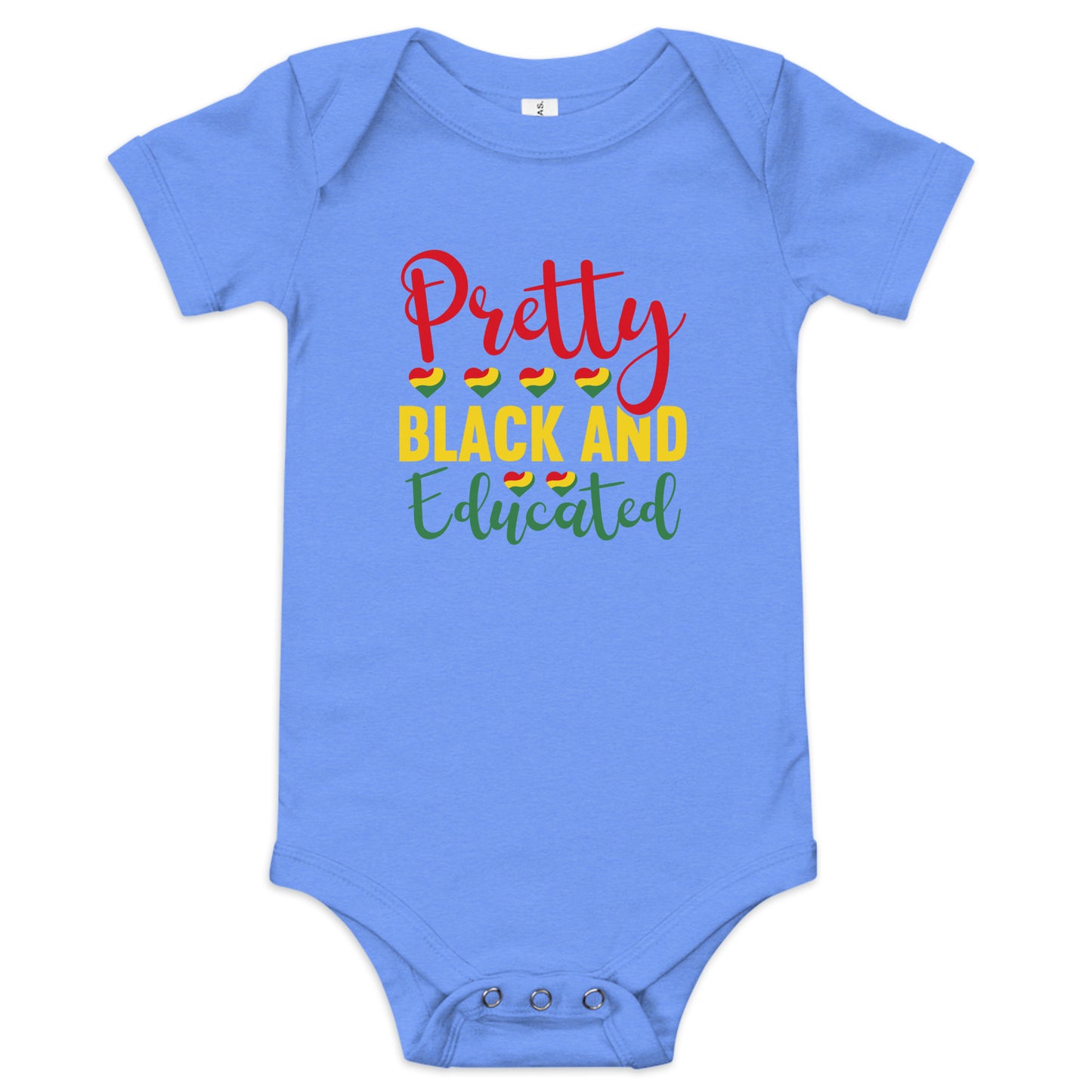 Black And Educated Baby Short Sleeve One Piece