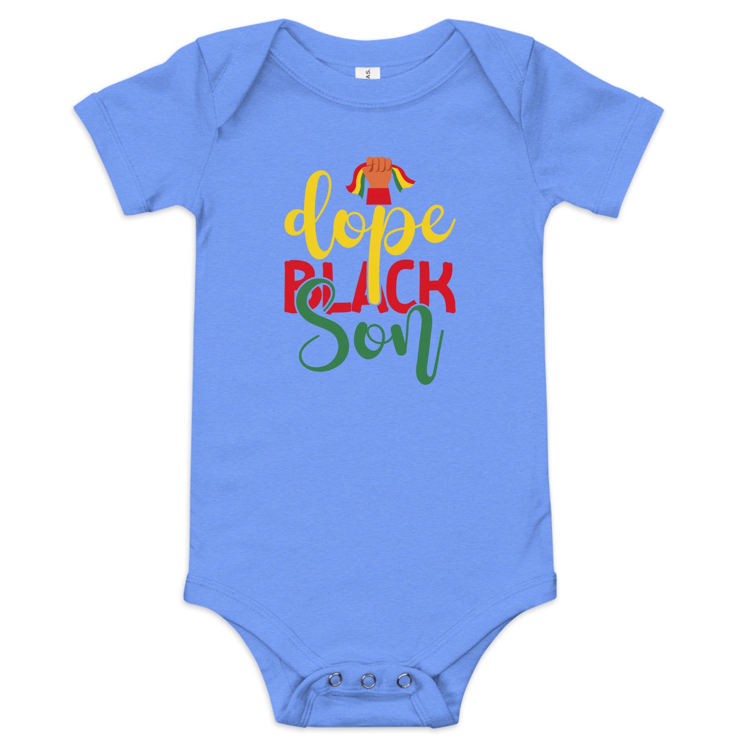 Black Son Baby Short Sleeve One Piece