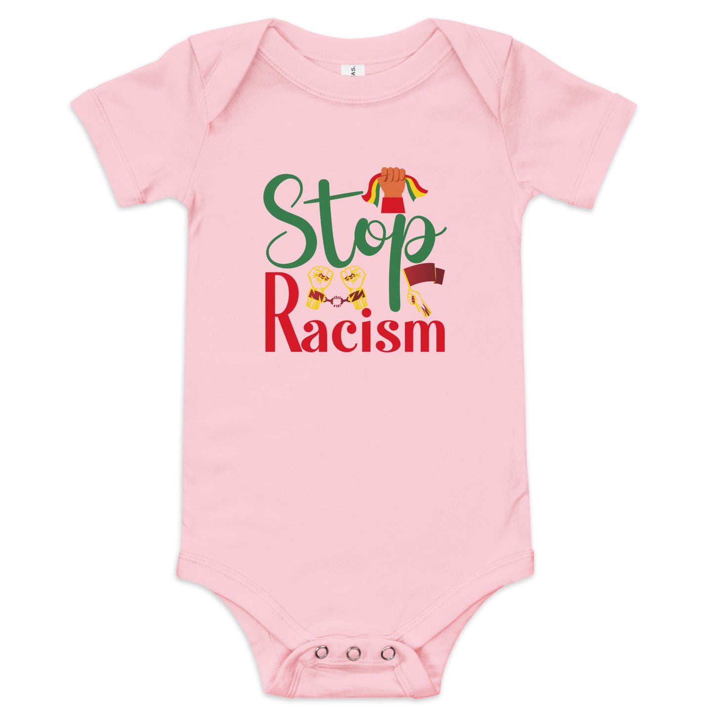 Stop Racism Baby Short Sleeve One Piece