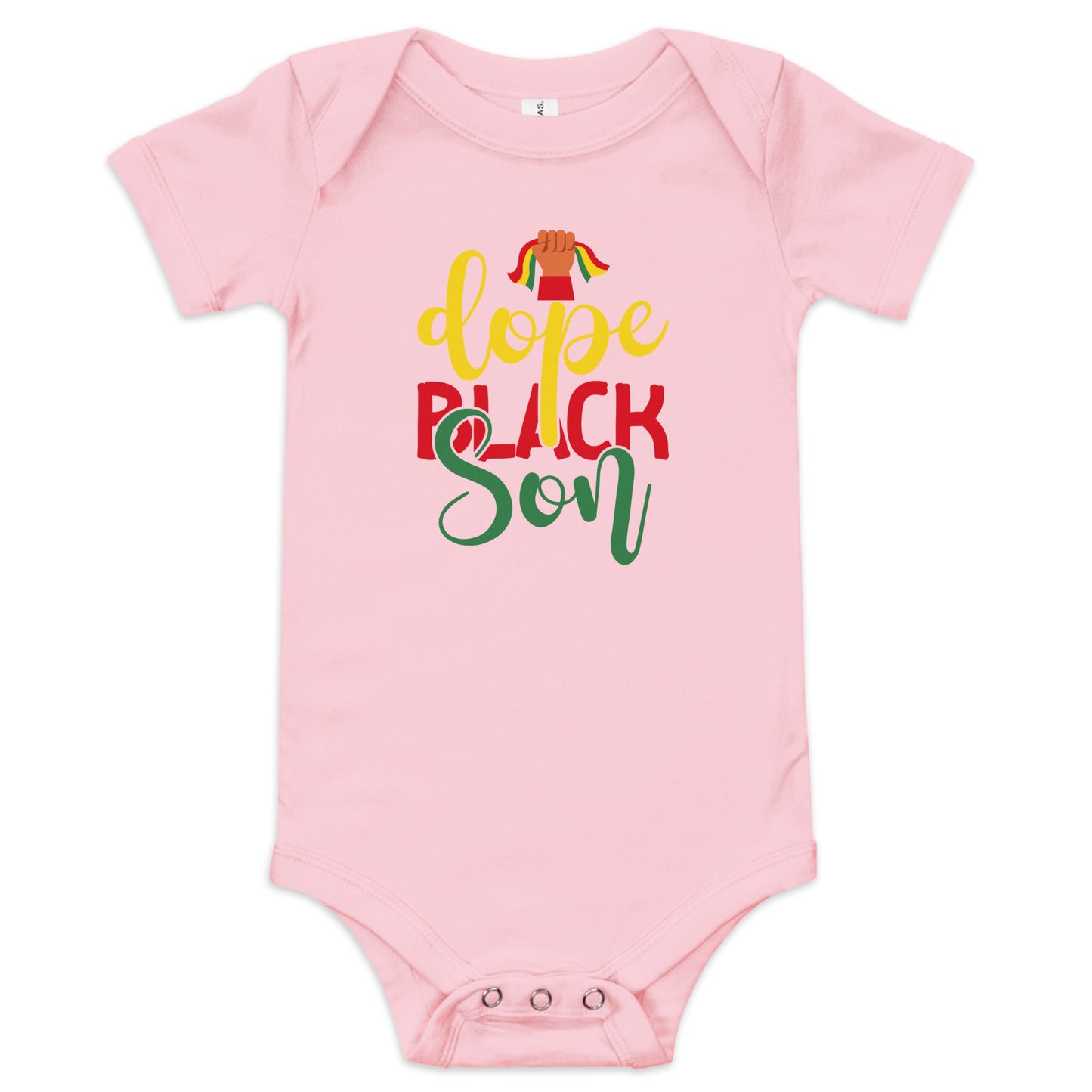 Black Son Baby Short Sleeve One Piece