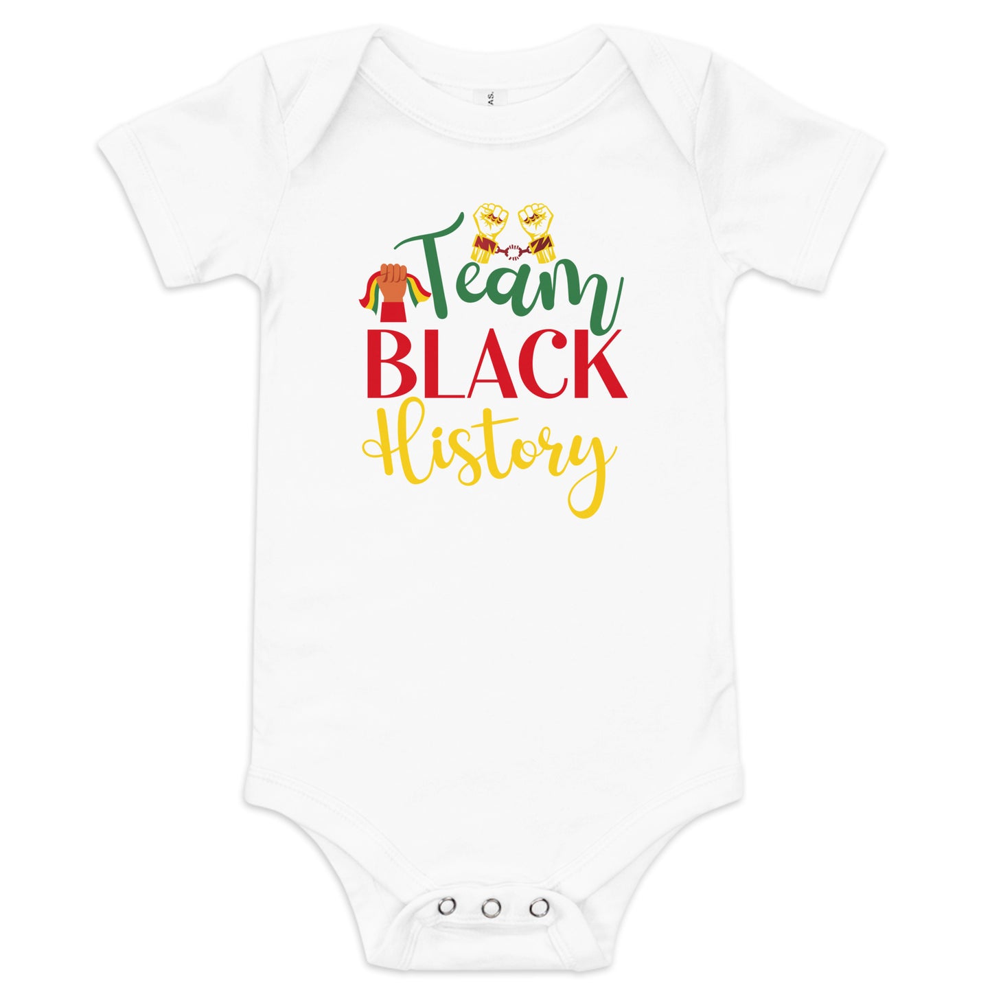 Team Black Baby Short Sleeve One Piece