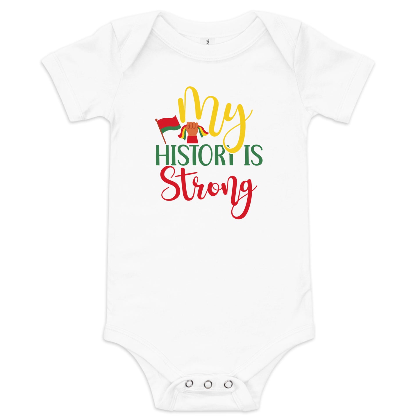 History Strong Baby Short Sleeve One Piece