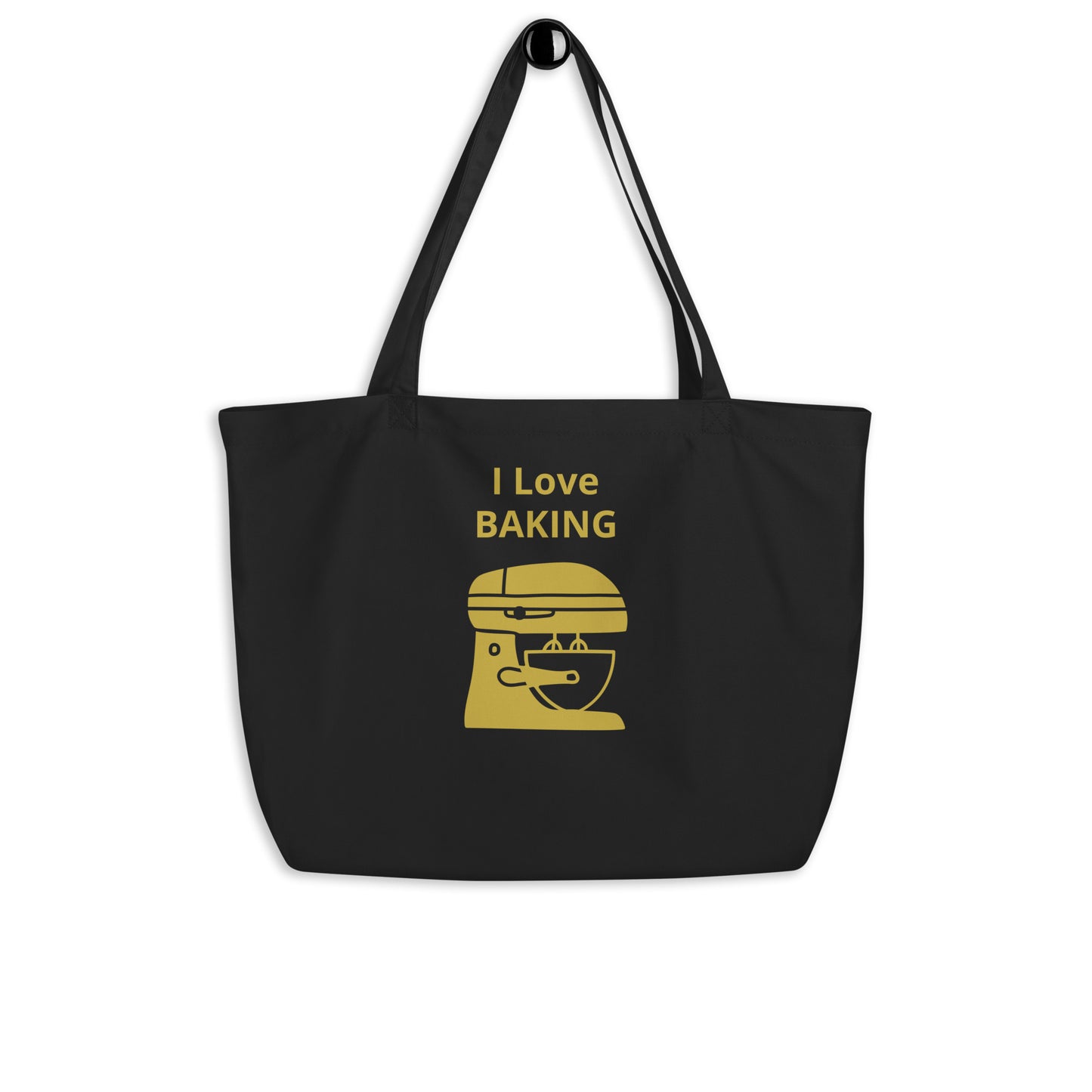 I Love Baking Large Organic Tote Bag