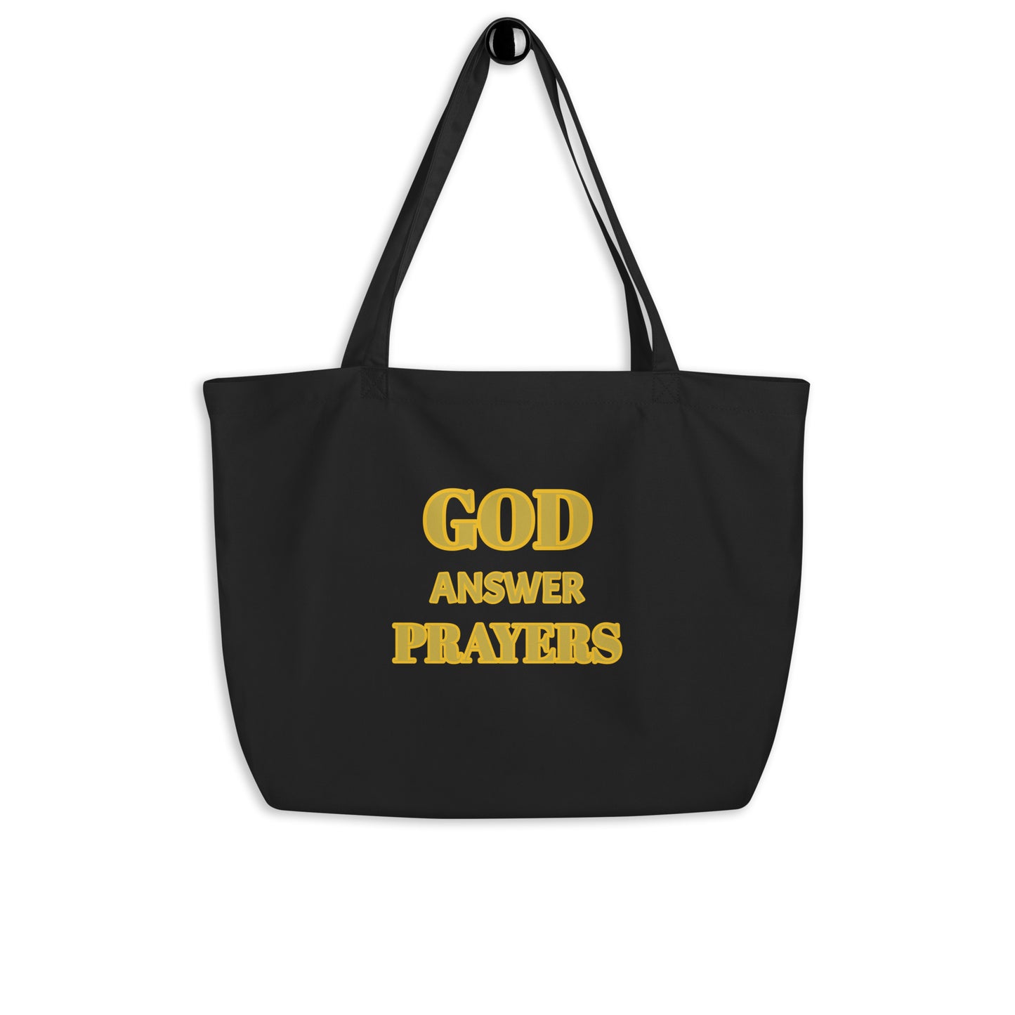 God Answer Prayers Large organic tote bag