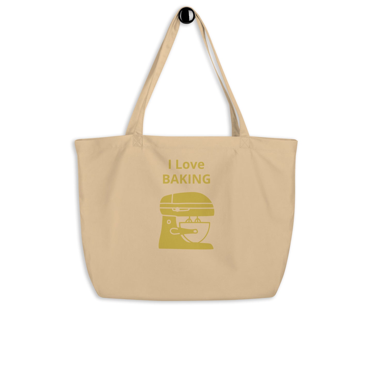 I Love Baking Large Organic Tote Bag