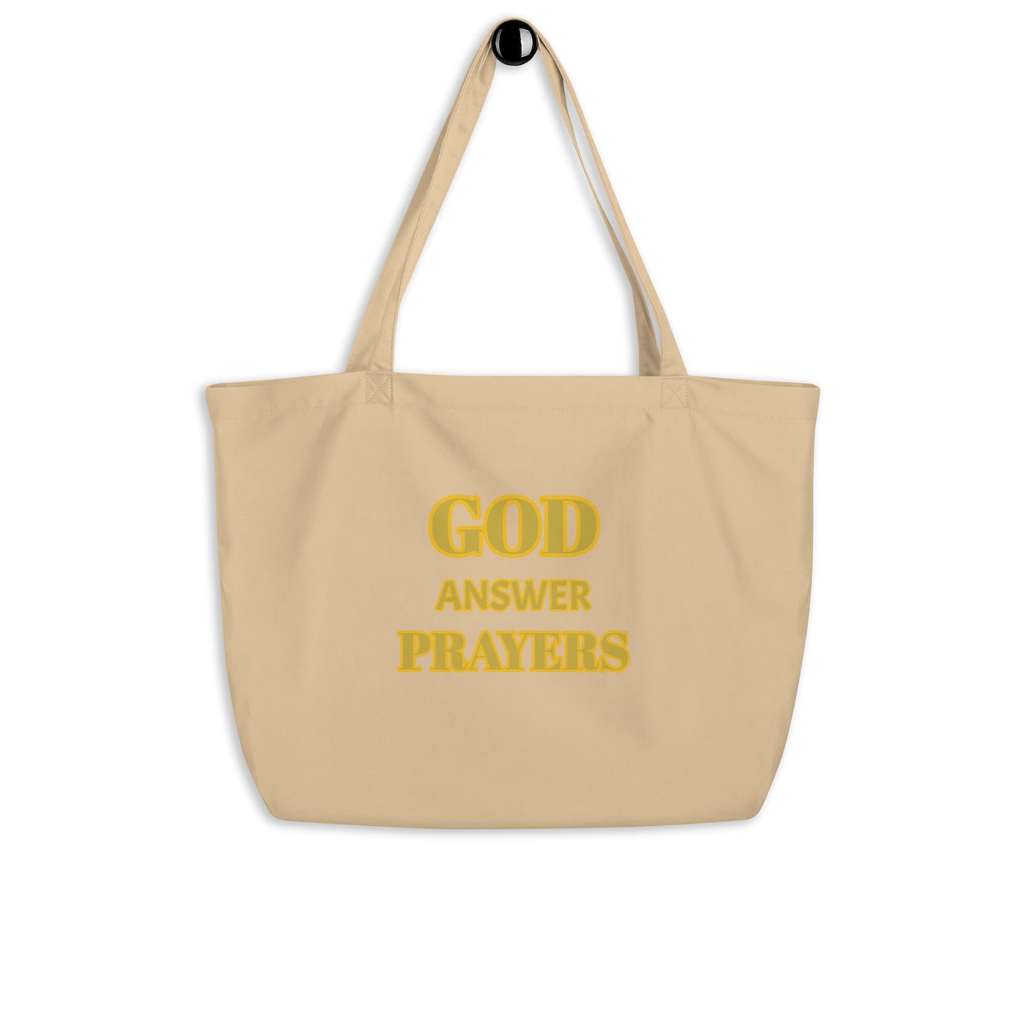 God Answer Prayers Large organic tote bag