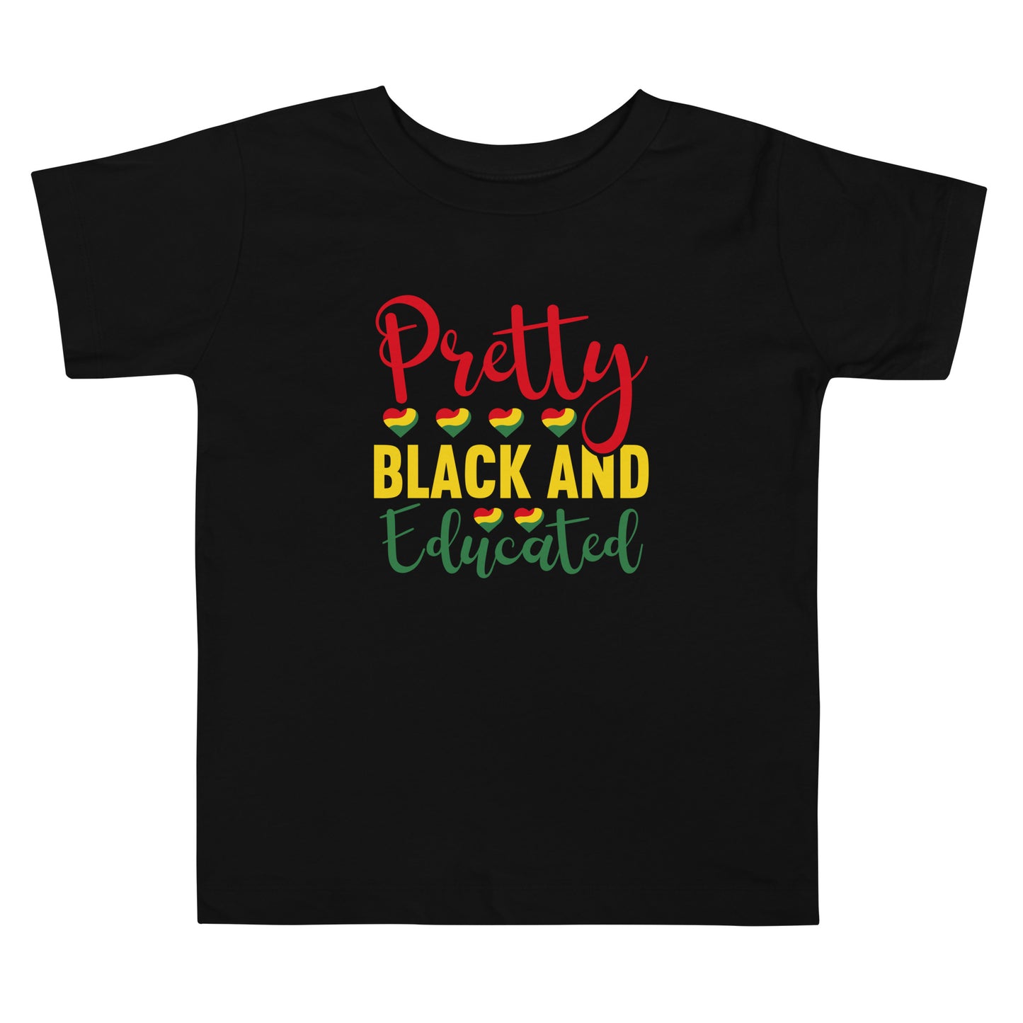 Black And Educated Toddler Short Sleeve Tee