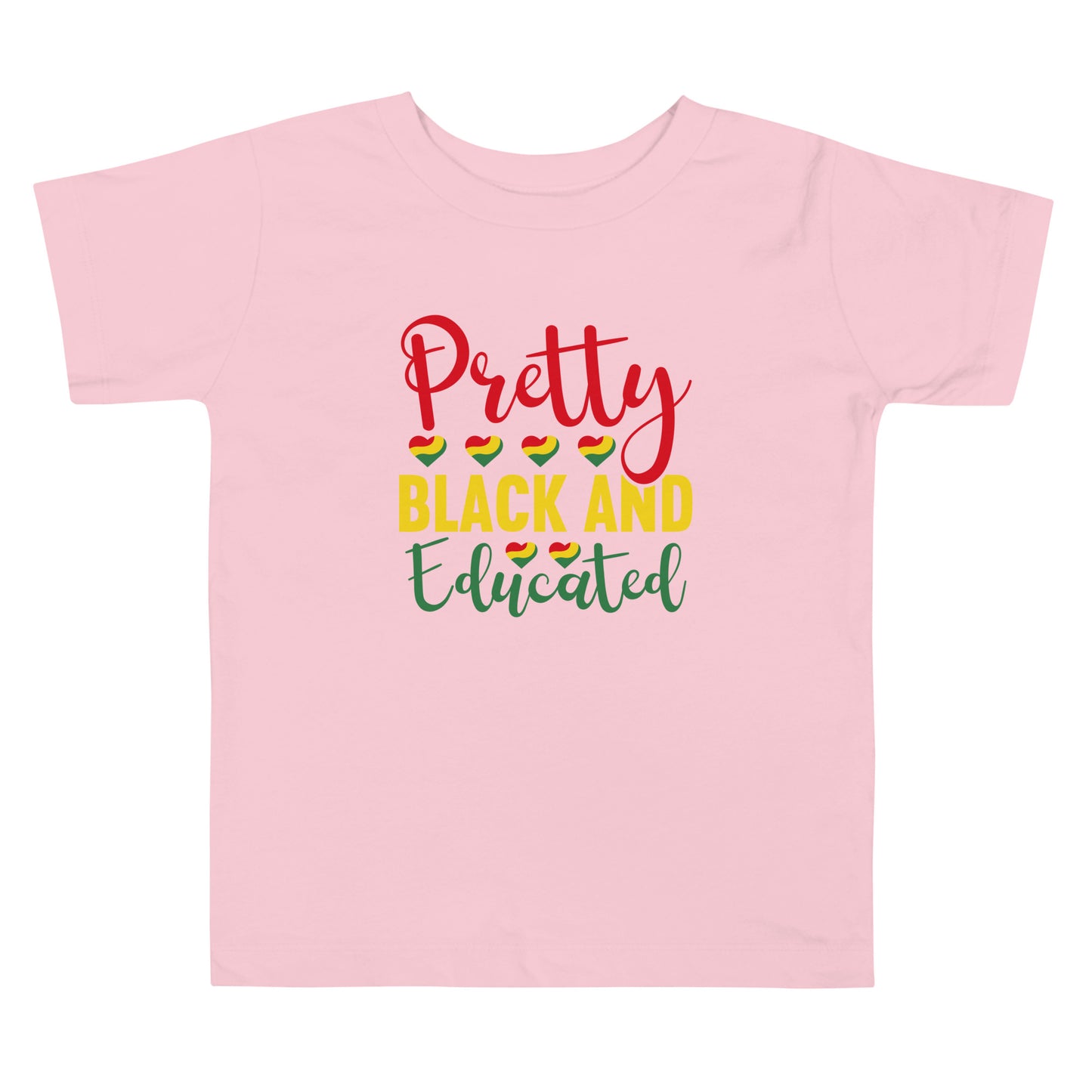 Black And Educated Toddler Short Sleeve Tee