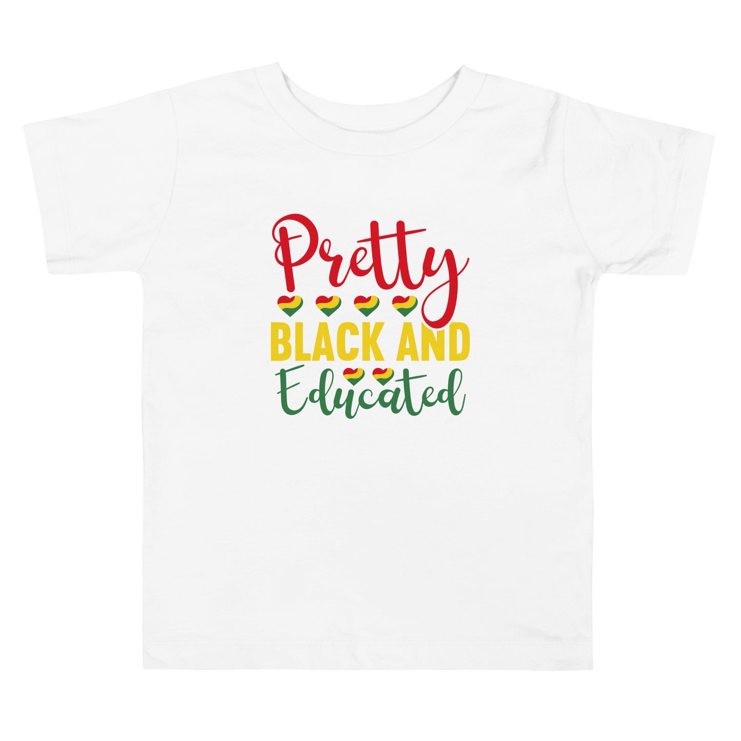 Black And Educated Toddler Short Sleeve Tee