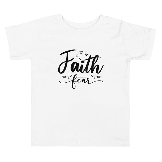 Faith Fear Toddler Short Sleeve Tee