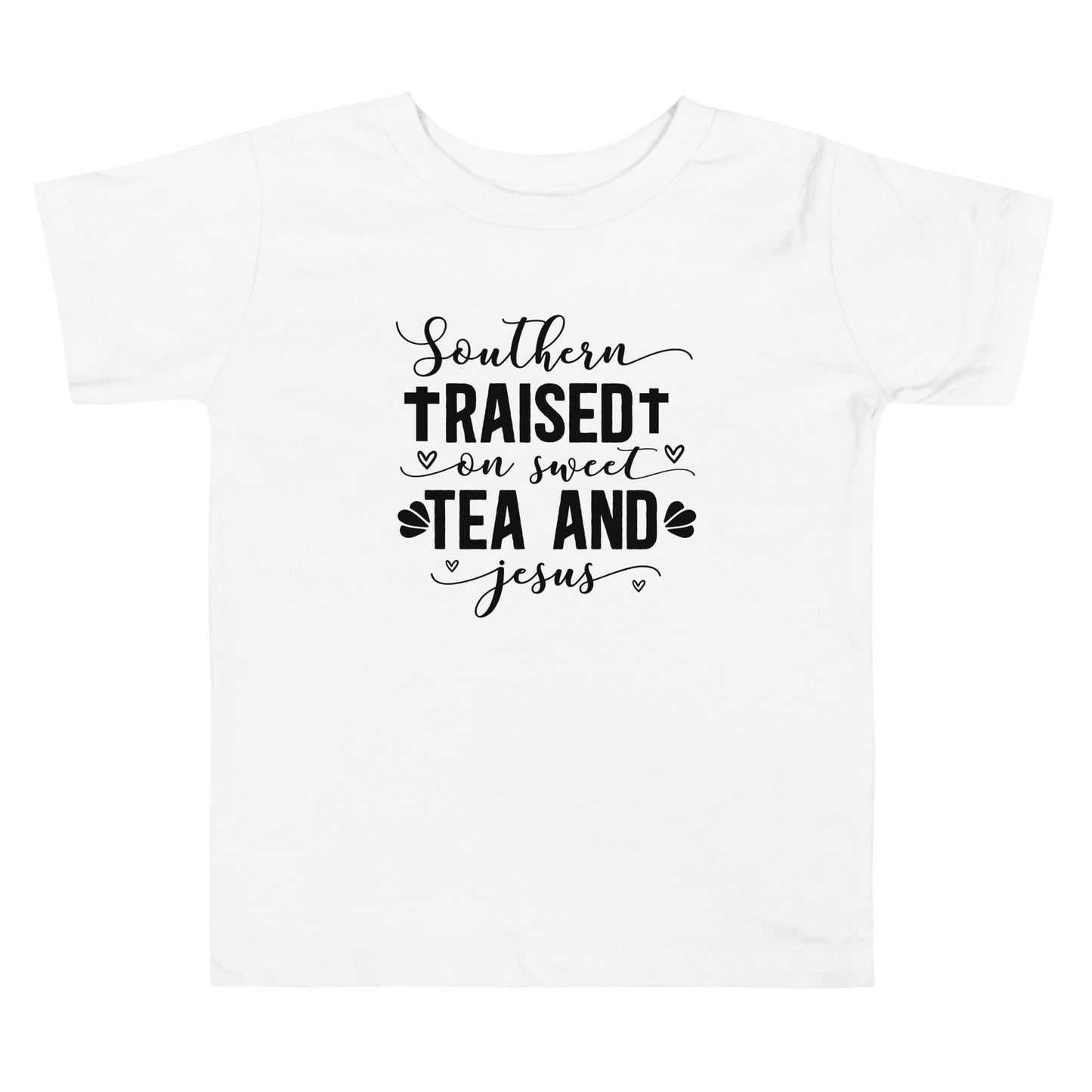 Tea And Jesus Toddler Short Sleeve Tee