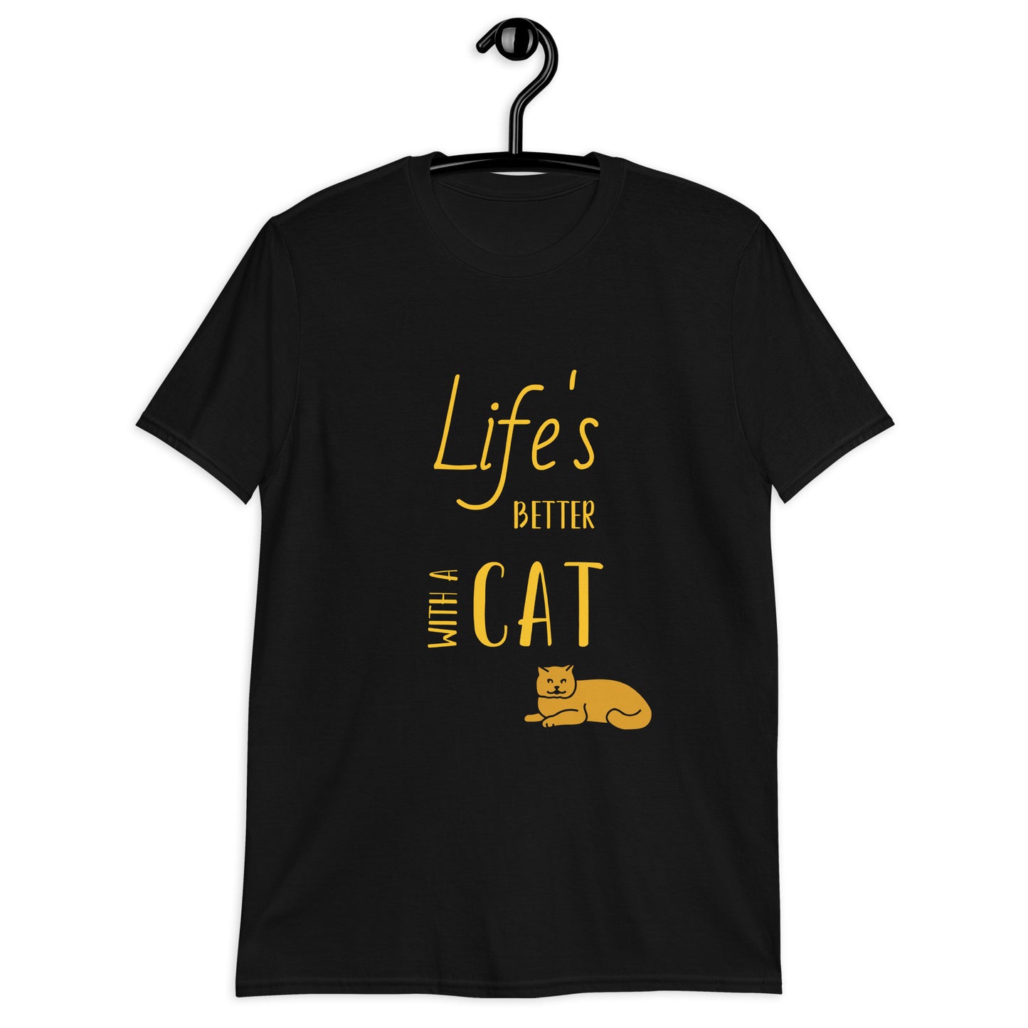 Life's Better With A Cat Short-Sleeve Unisex T-Shirt