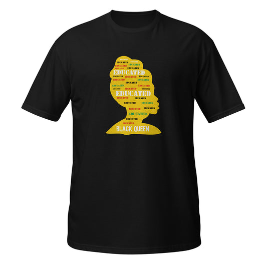 Educated Black Queen Short-Sleeve Unisex T-Shirt