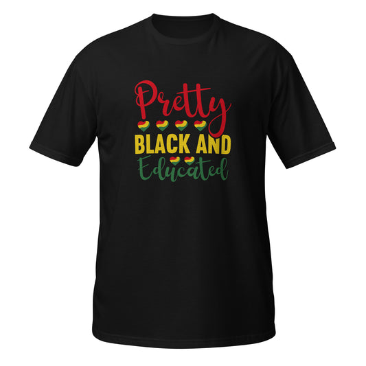 Black And Educated Short-Sleeve Unisex T-Shirt