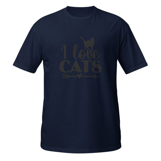 I Love Cats Short-Sleeve Unisex T-Shirt