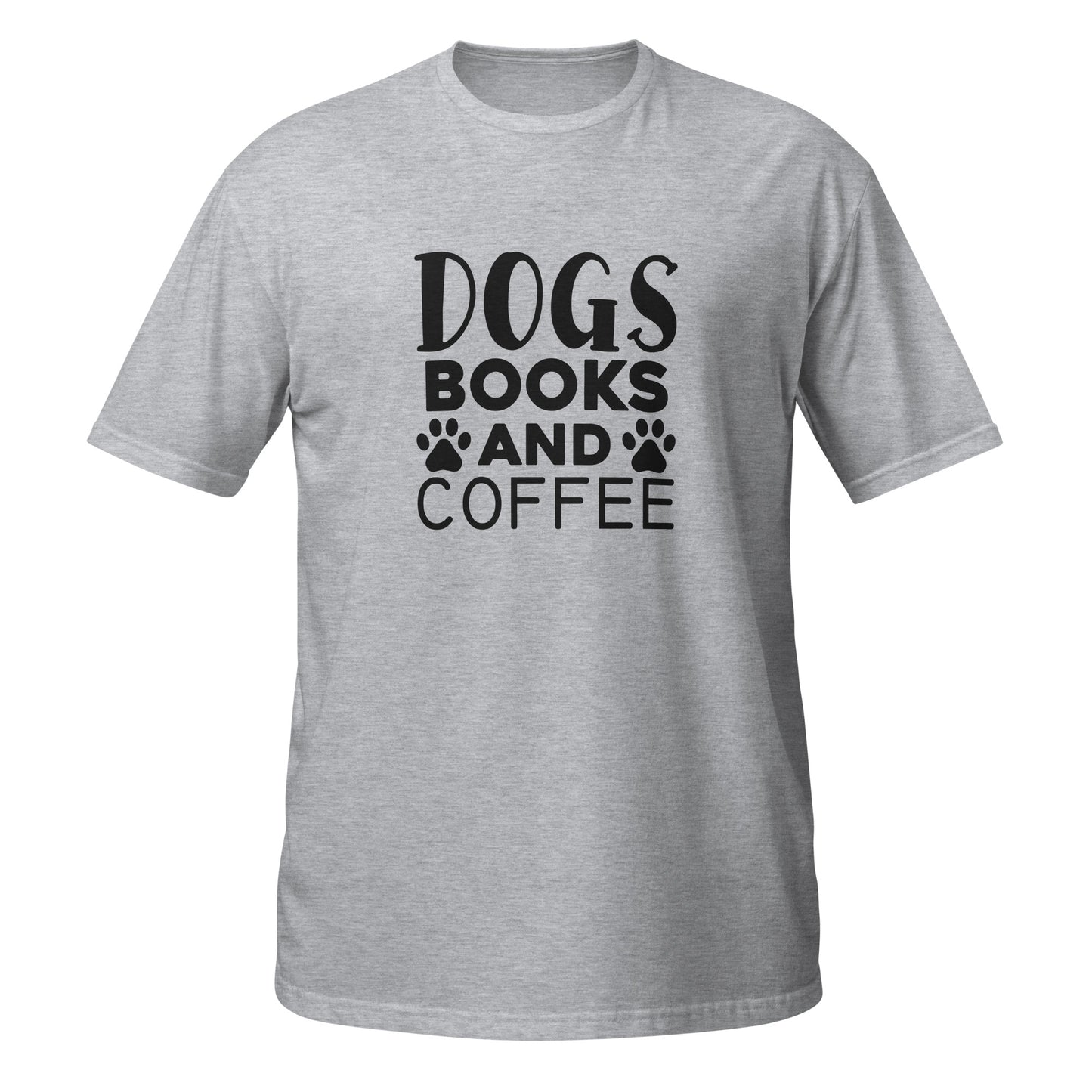 Dogs Books and Coffee Short-Sleeve Unisex T-Shirt