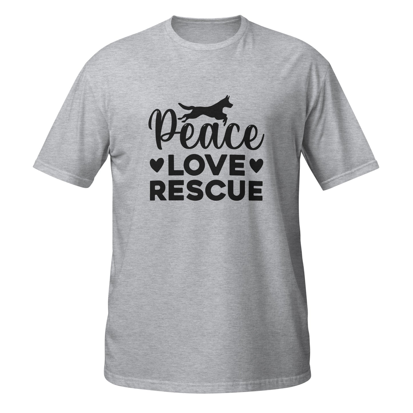 Peace Love Rescue Short-Sleeve Unisex T-Shirt