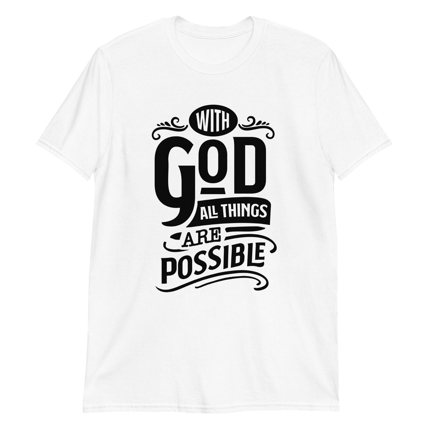 With God All Things Short-Sleeve Unisex T-Shirt