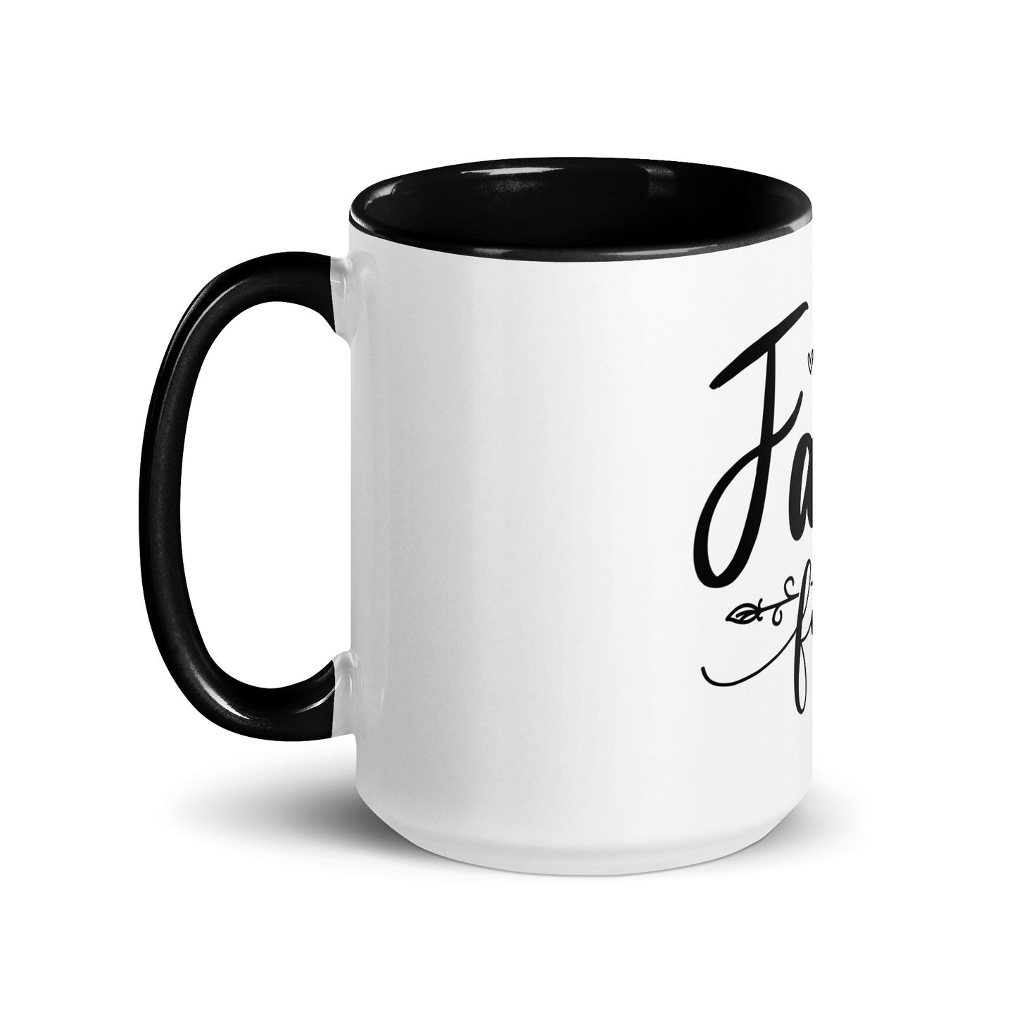 Faith Fear Mug with Color Inside