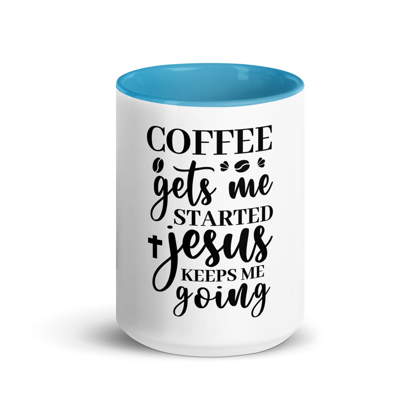 Jesus Keeps Me Mug with Color Inside