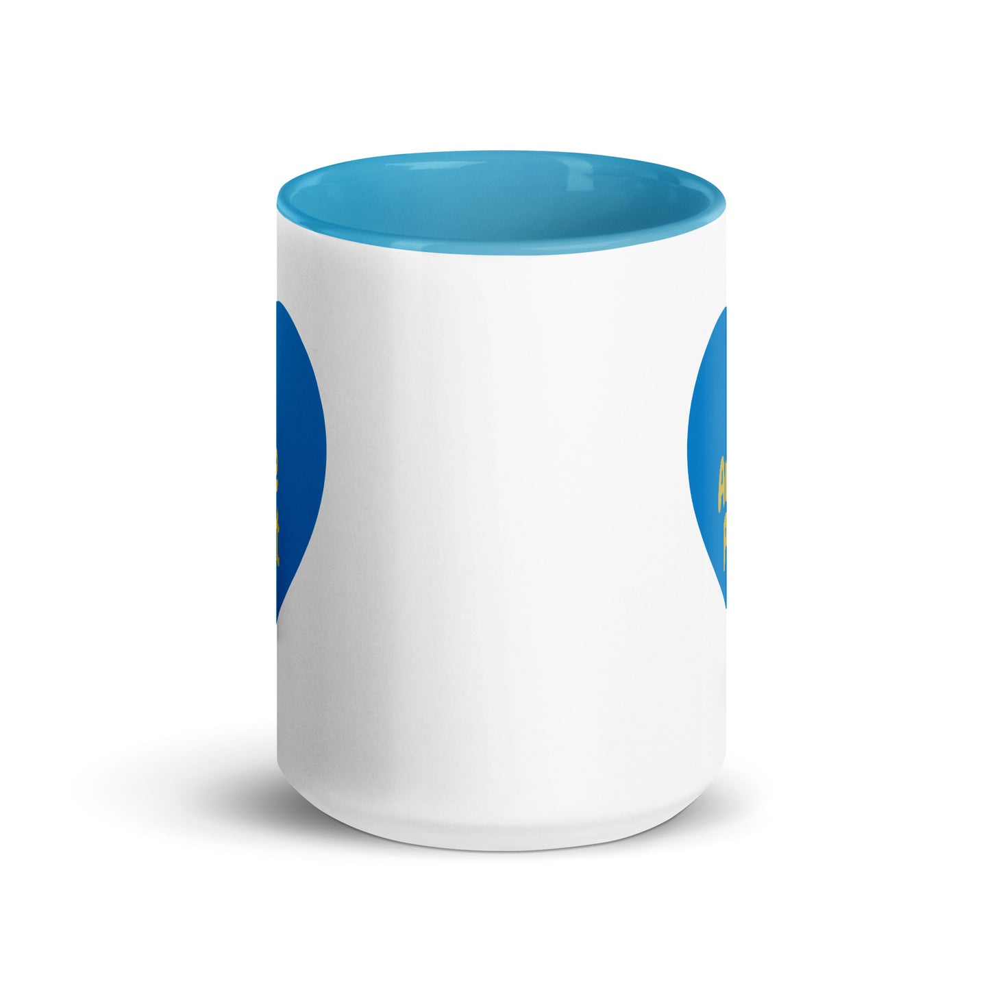 God Answers Prayer Mug with Blue Color Inside