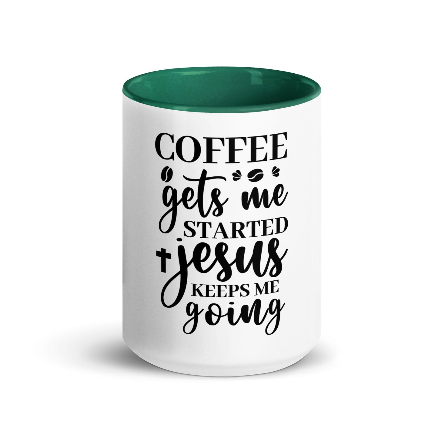 Jesus Keeps Me Mug with Color Inside