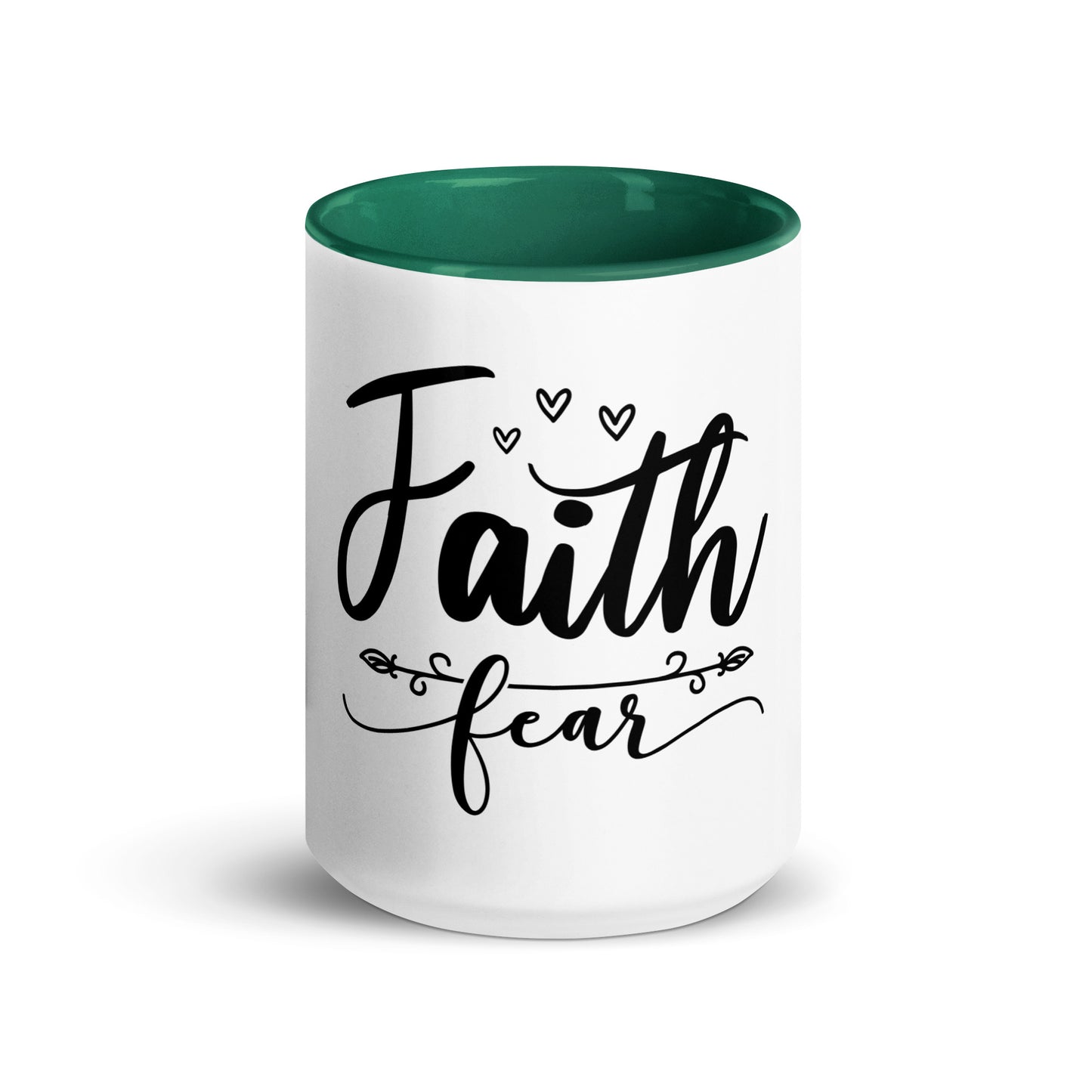 Faith Fear Mug with Color Inside