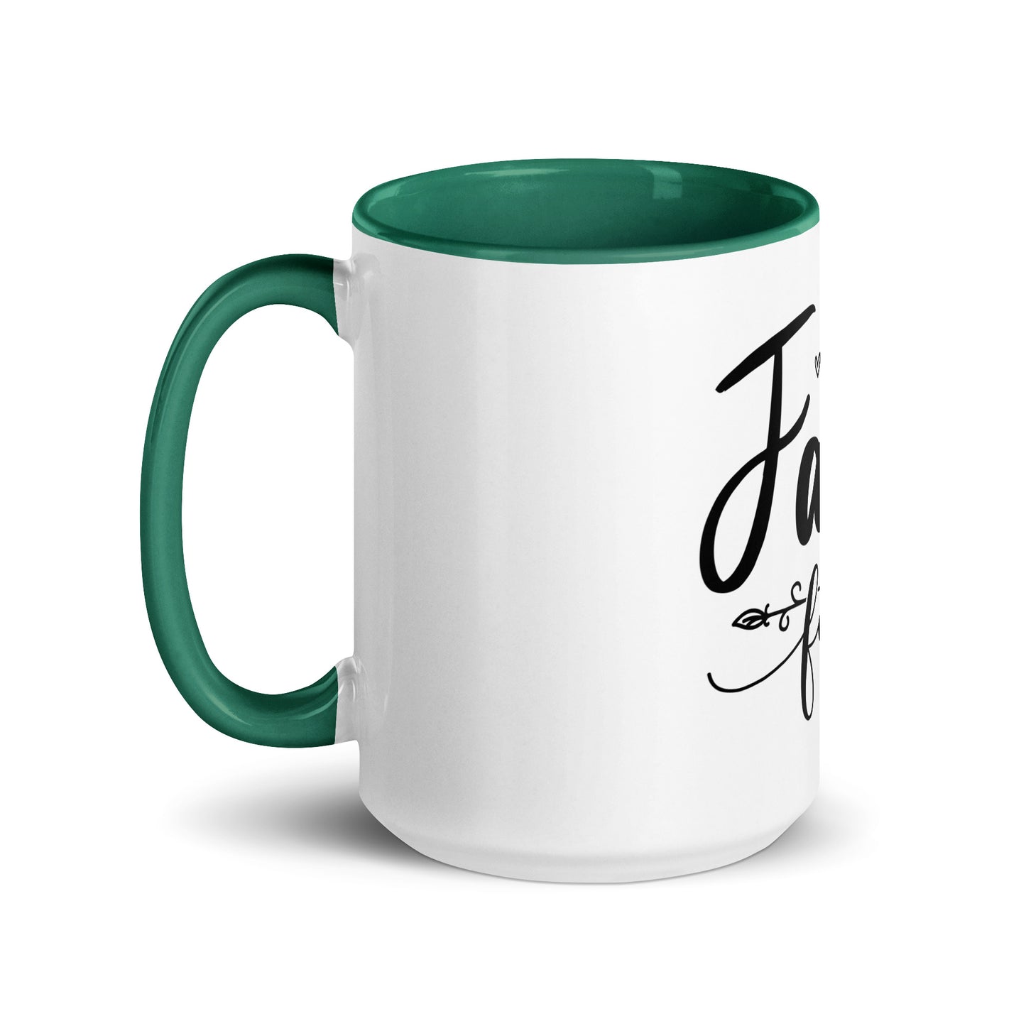 Faith Fear Mug with Color Inside