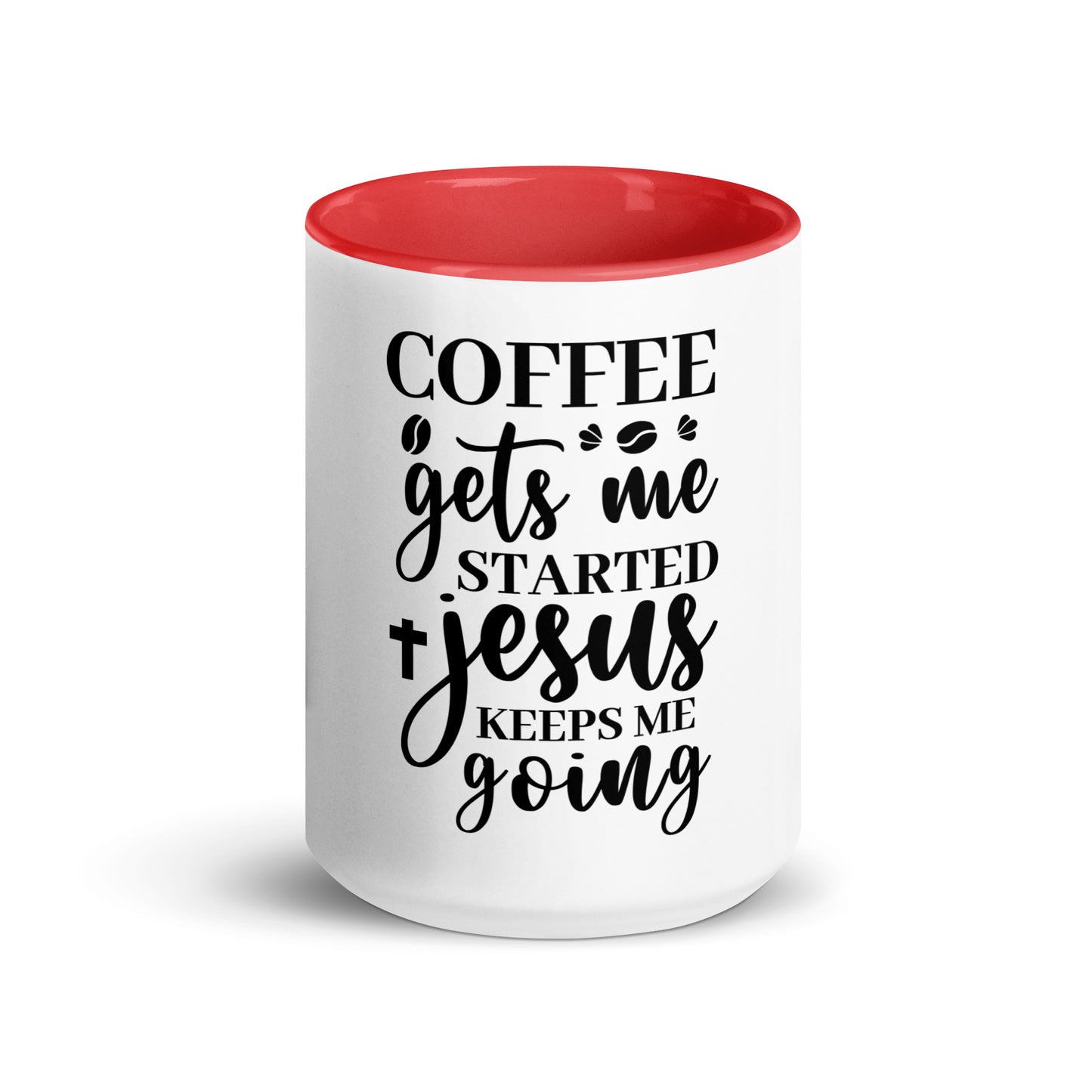 Jesus Keeps Me Mug with Color Inside