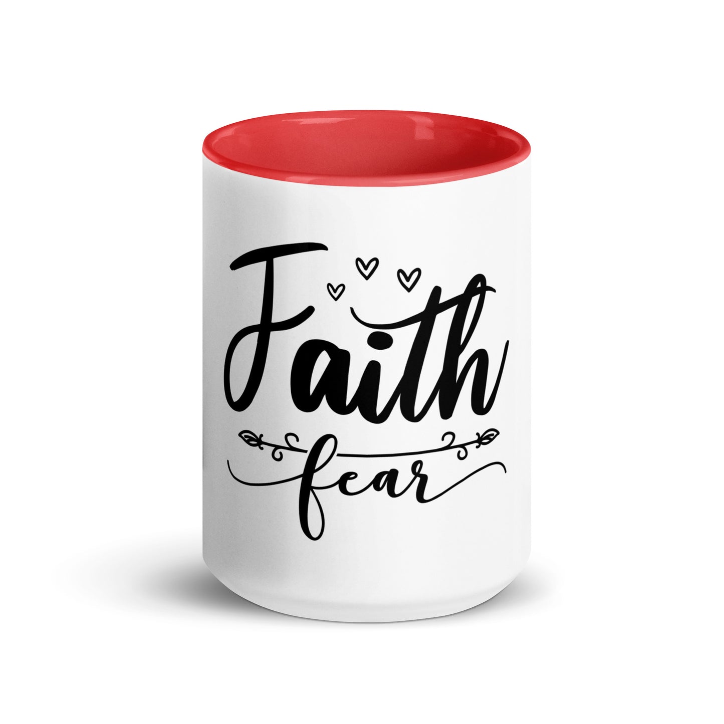 Faith Fear Mug with Color Inside