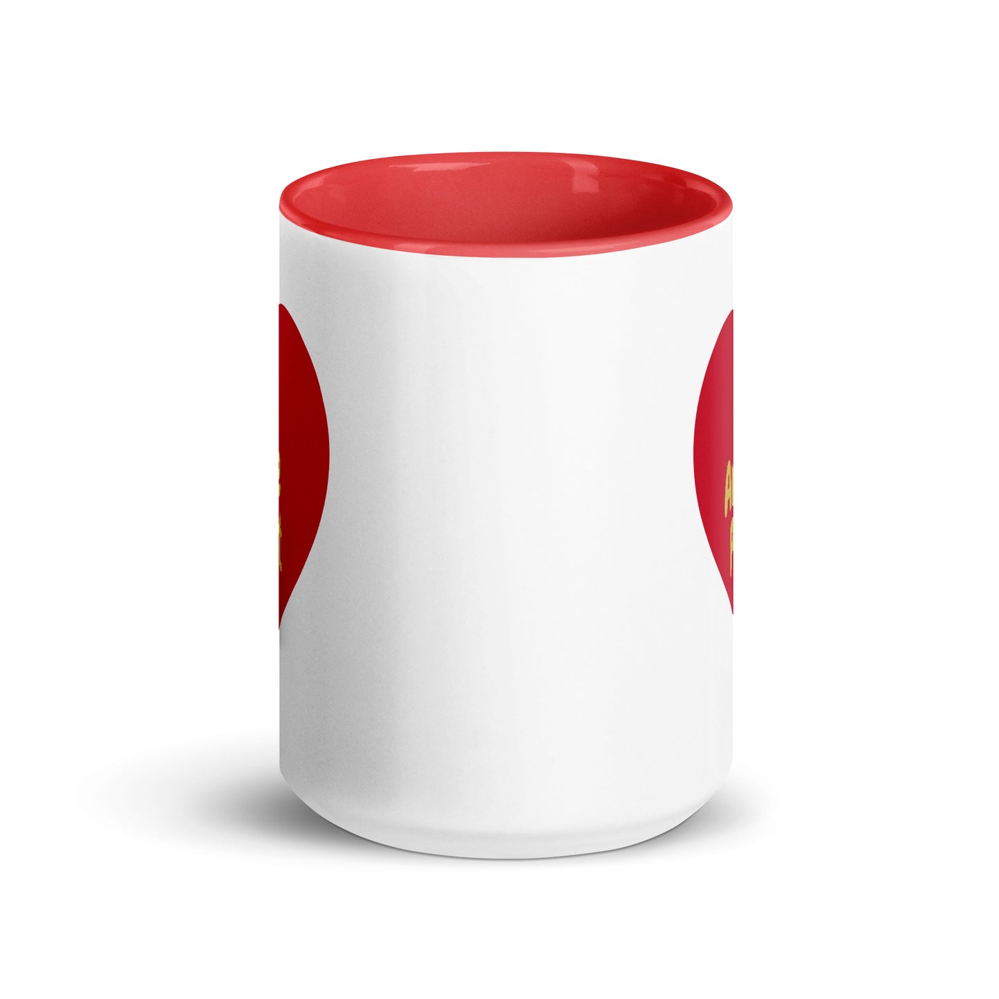 God Answers Prayer Mug with Red Color Inside