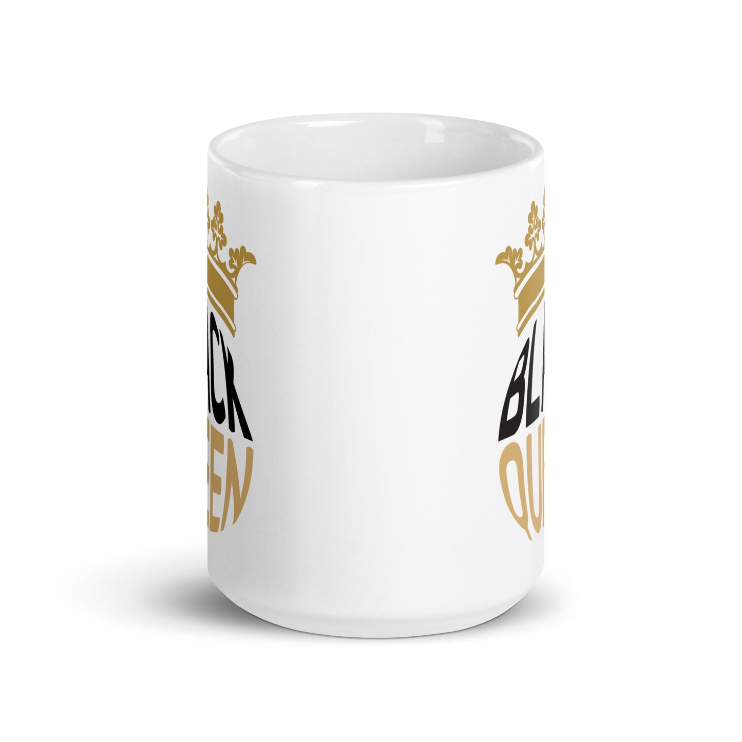 Black Queen White Glossy Mug