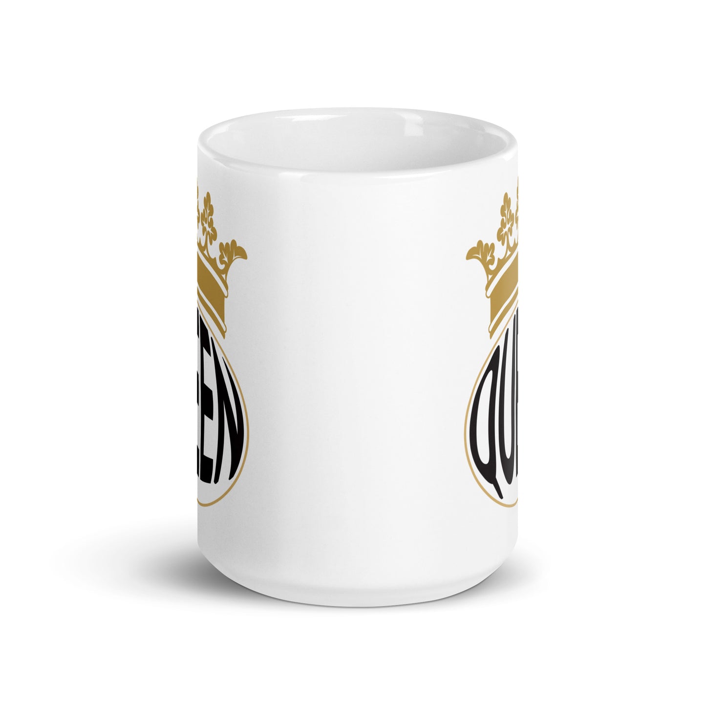 Queen White Glossy Mug