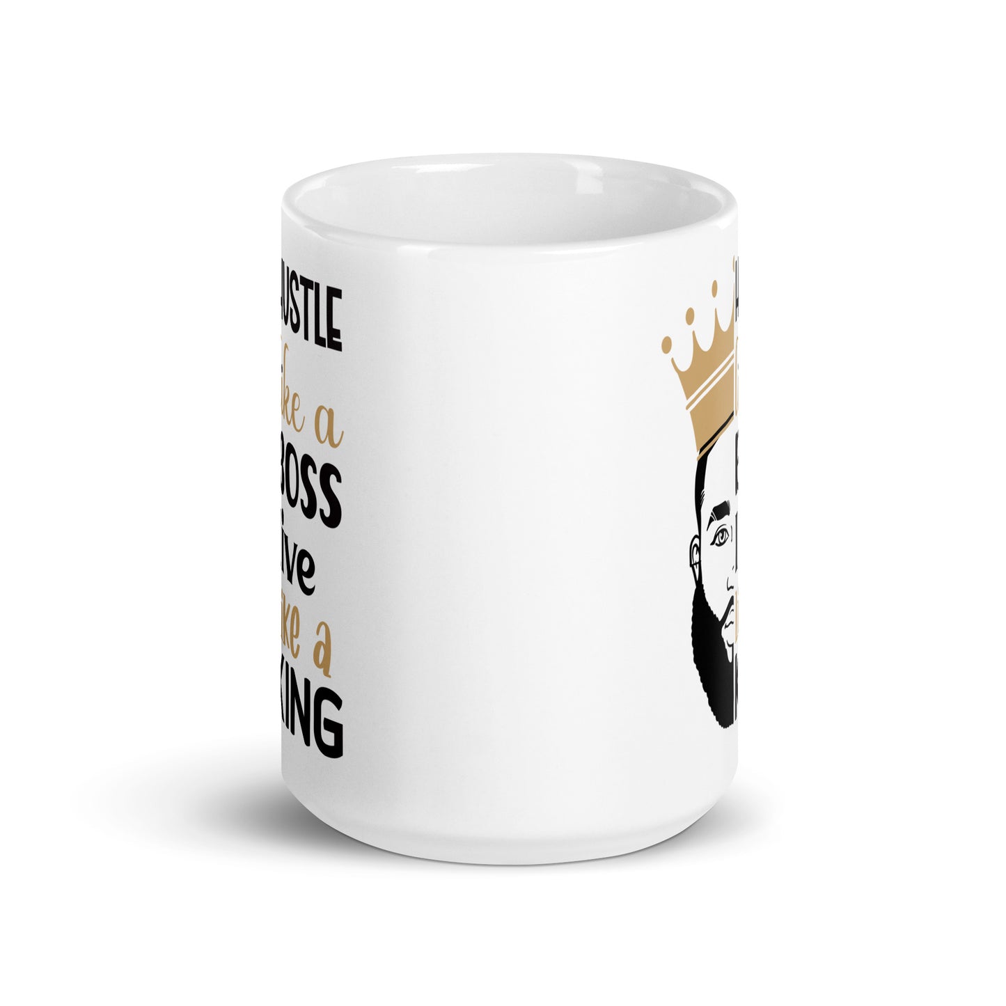 Man Boss White Glossy Mug