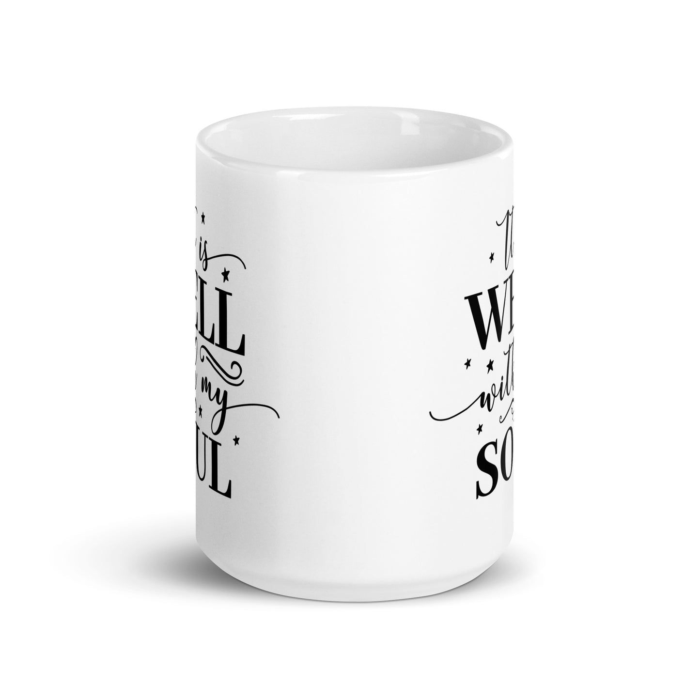 It Is Well White Glossy Mug