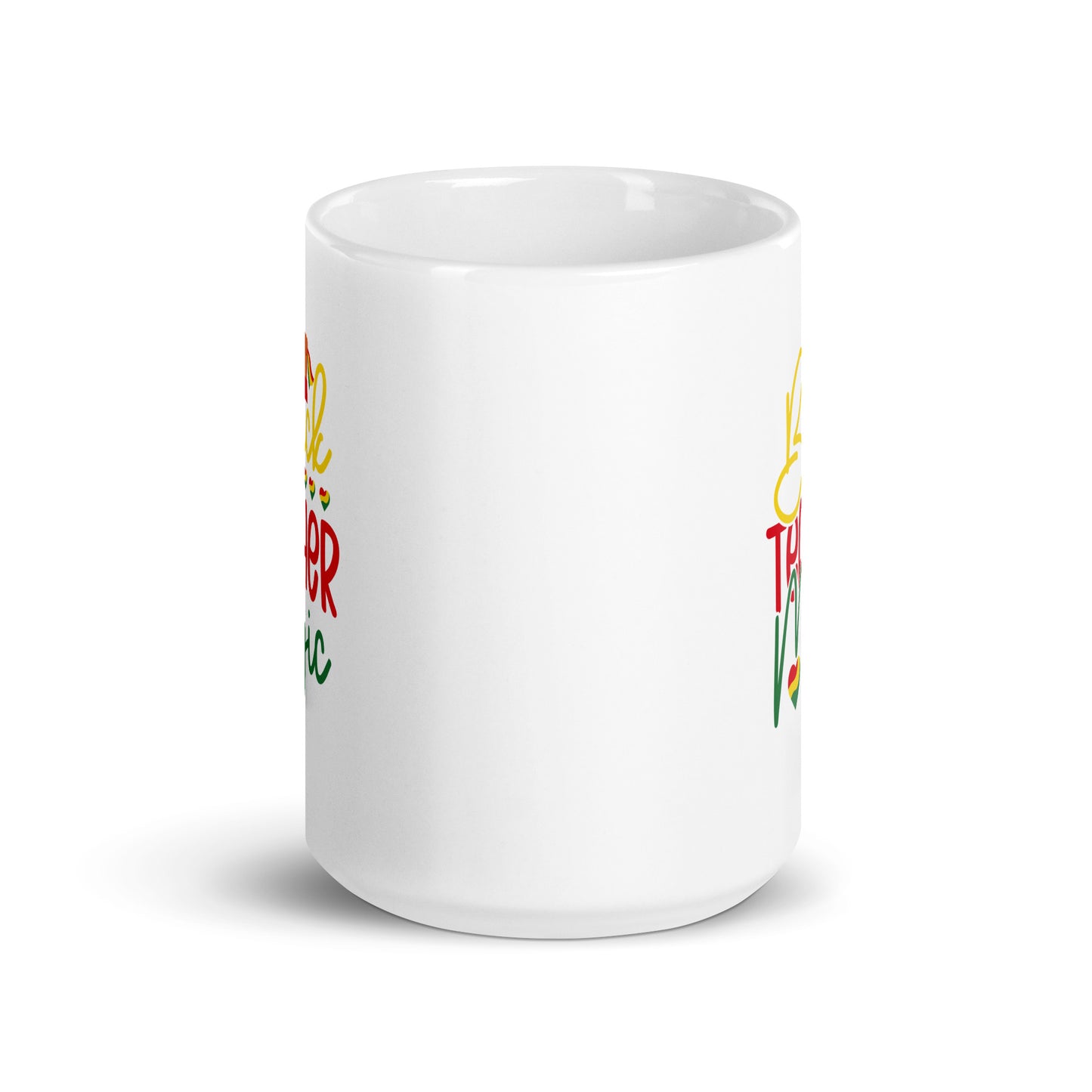 Black Teacher White Glossy Mug