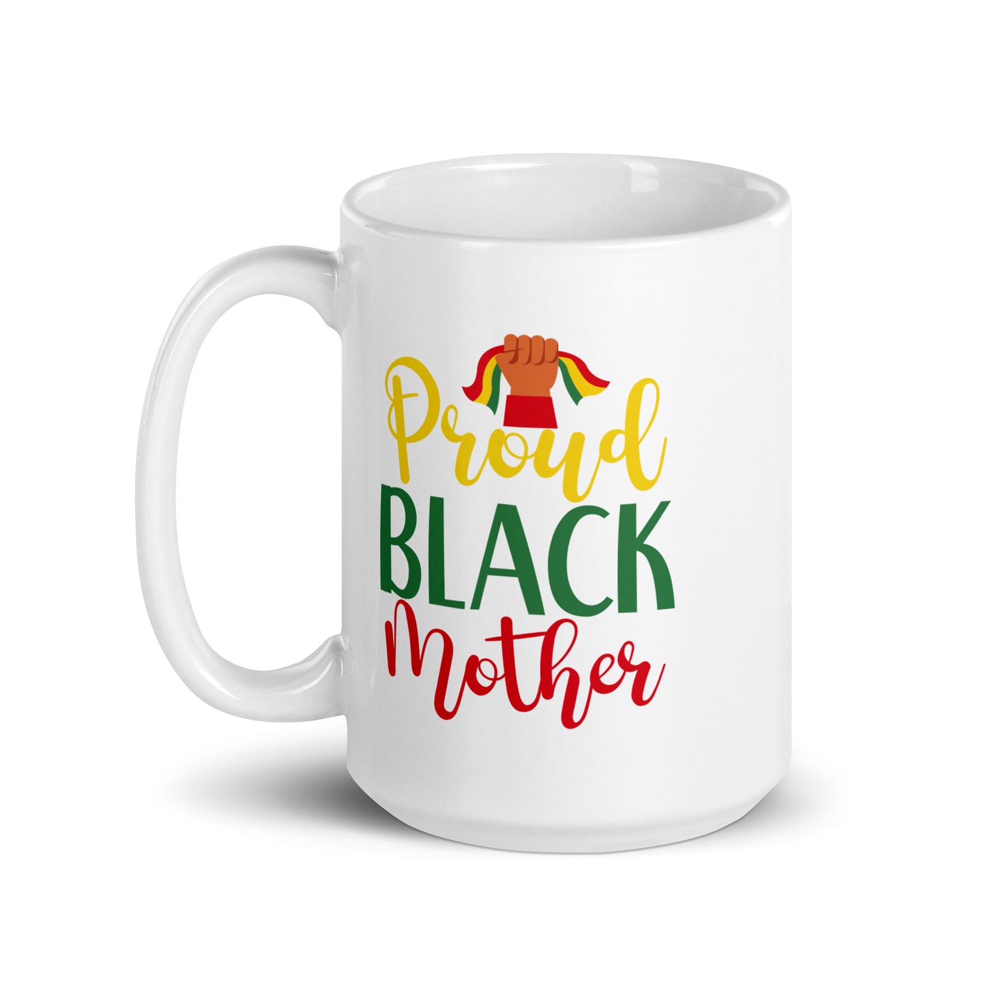 Black Mother White Glossy Mug