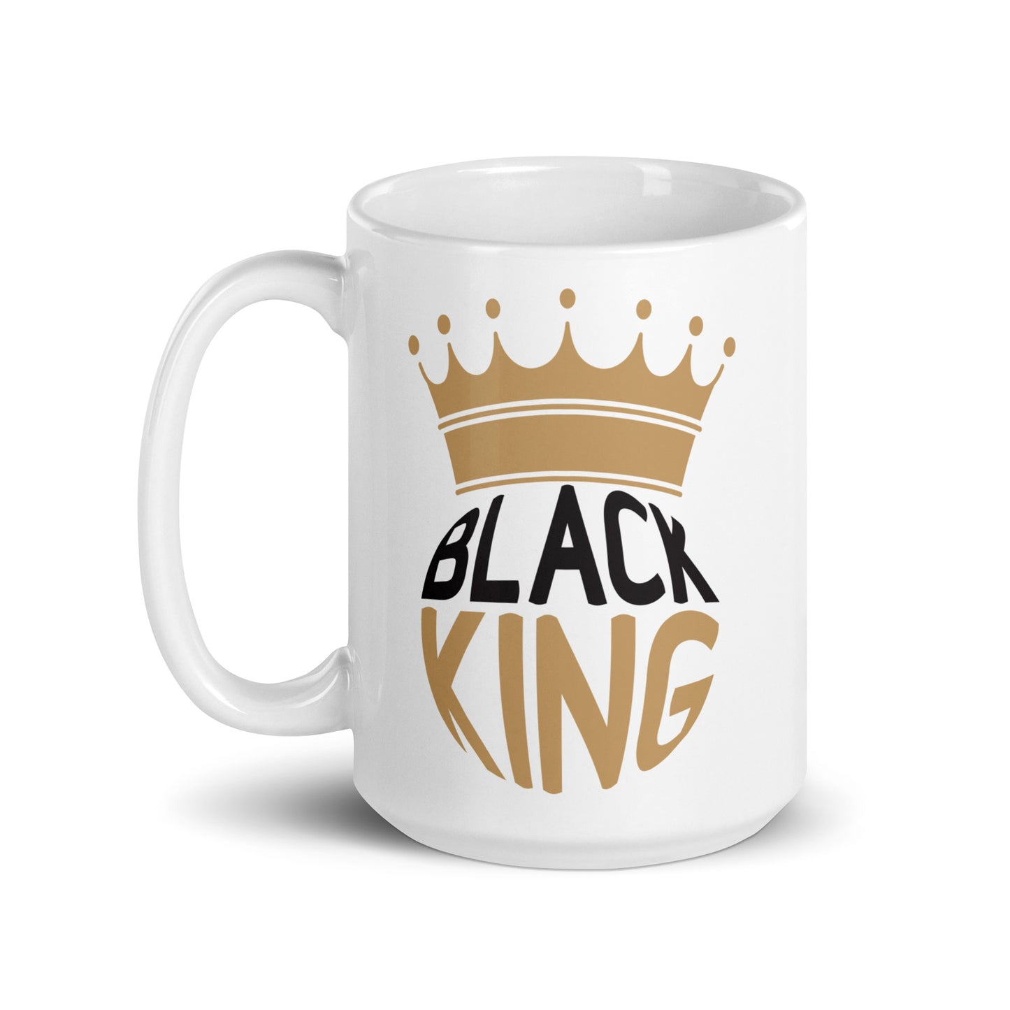 Black King White Glossy Mug