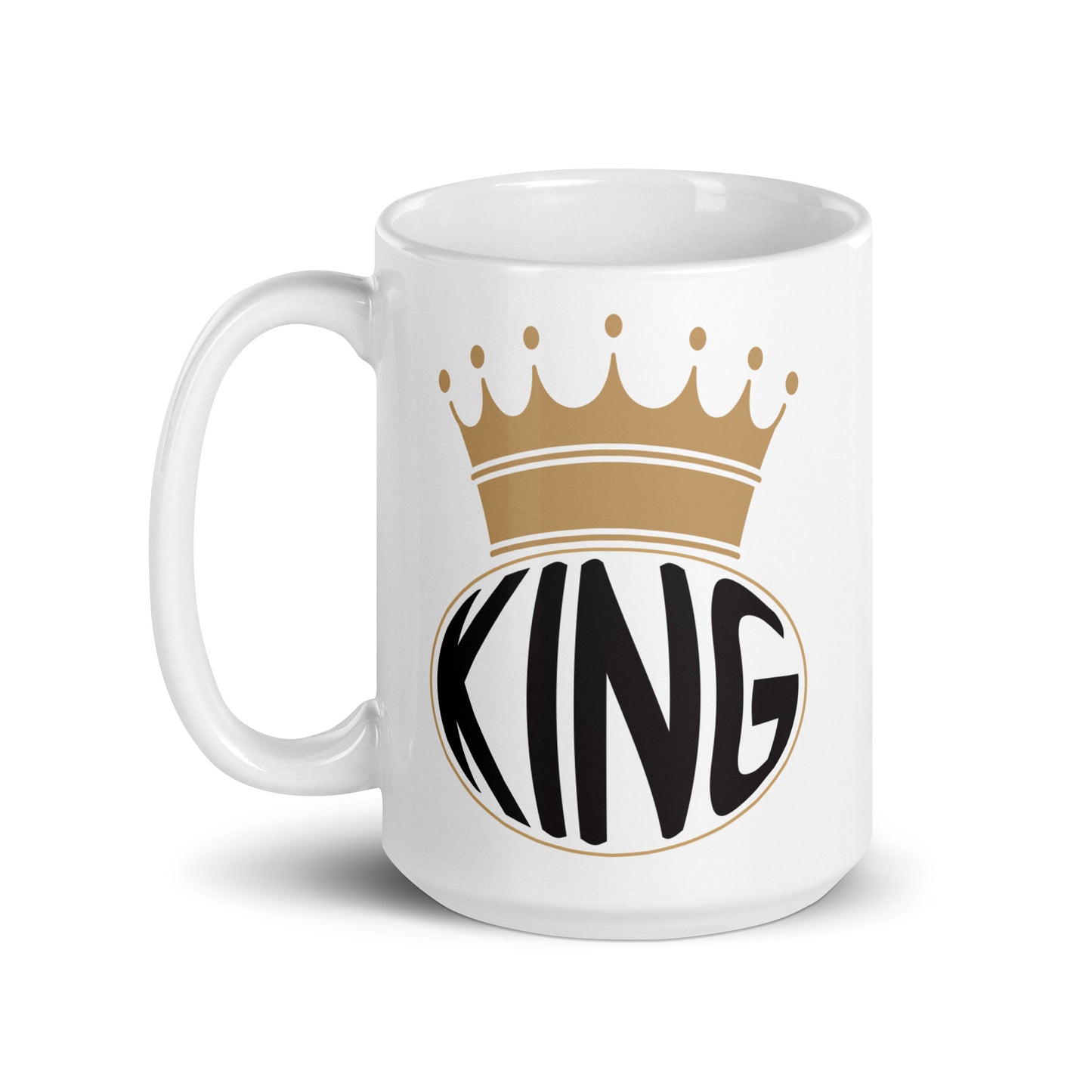 King White Glossy Mug